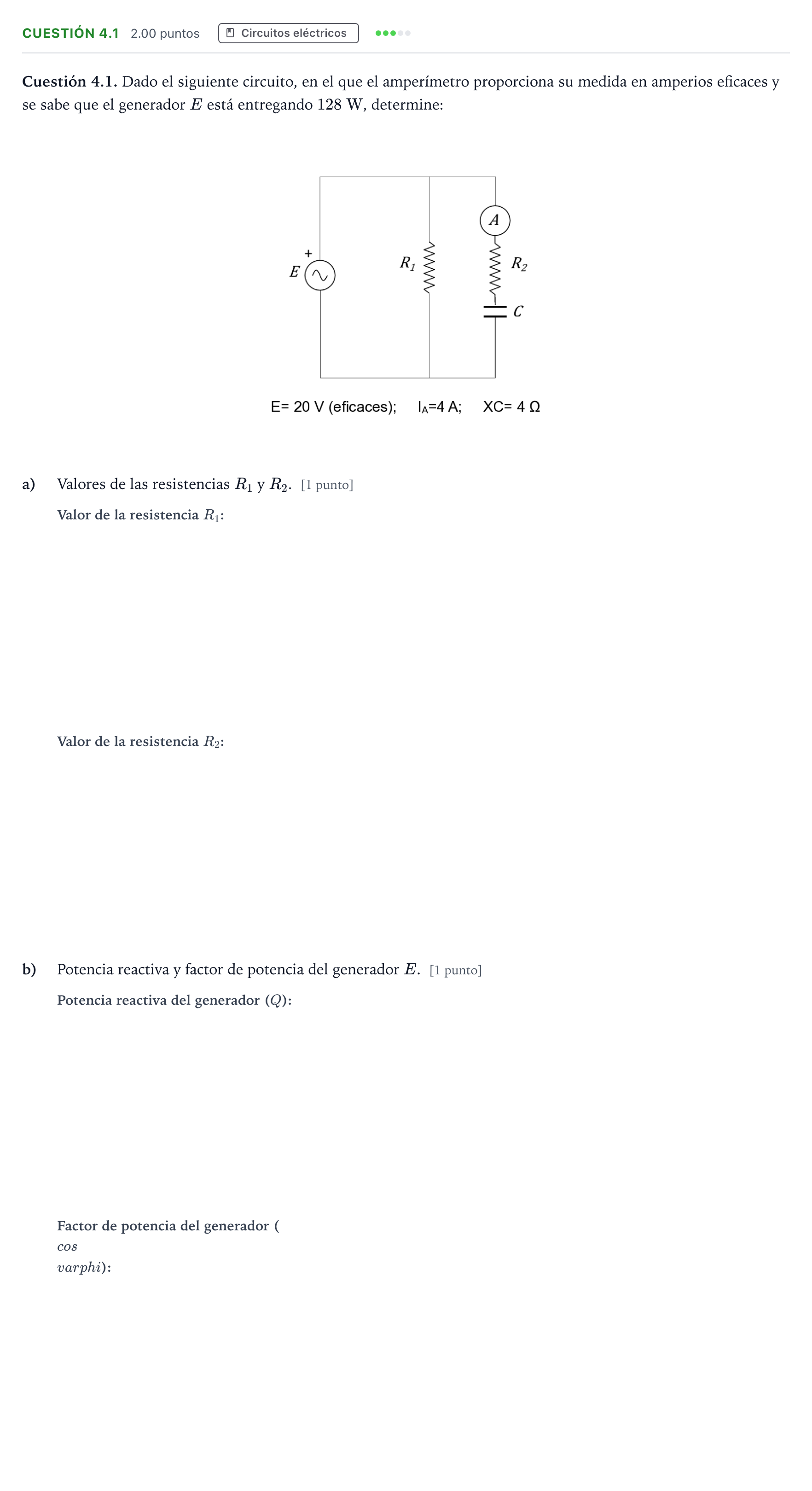 Enunciado: Cuestión 4.1 · Tecnología e Ingeniería II PAU Madrid Extraordinaria Coincidencias 2025