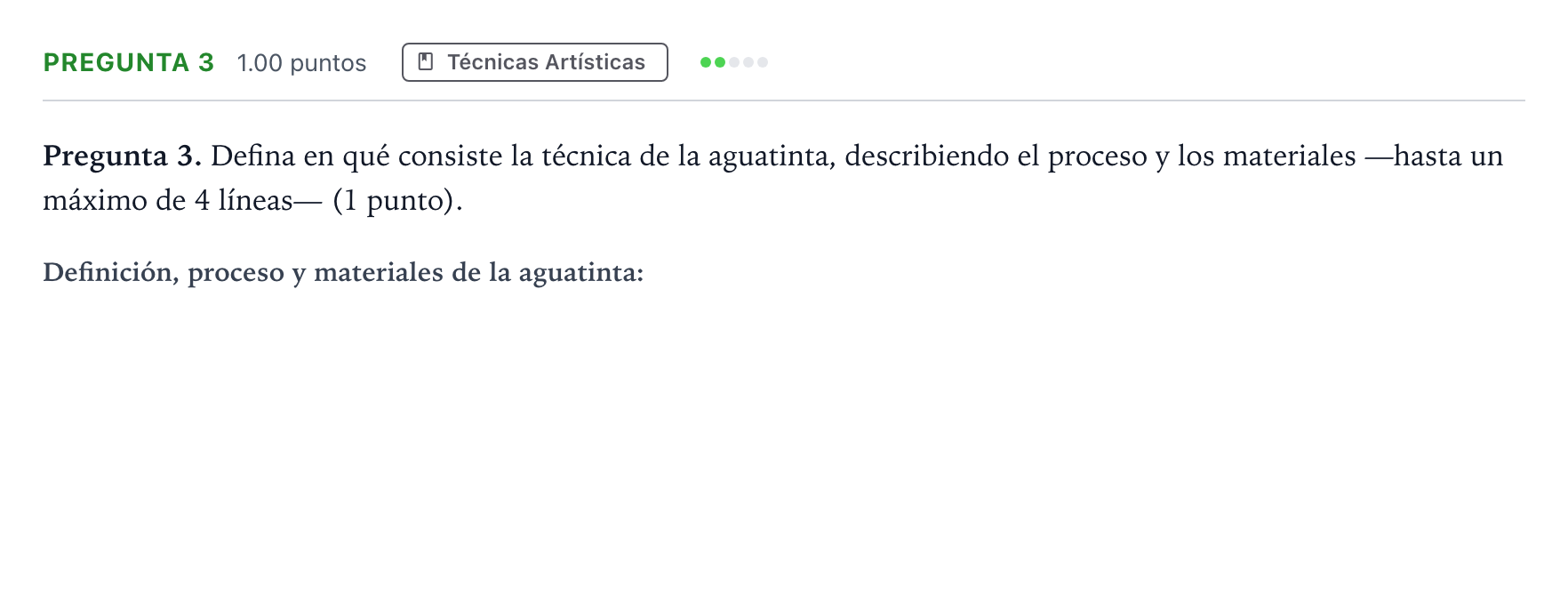 Enunciado: Pregunta 3 · Técnicas de Expresión Gráfico-Plástica PAU Madrid Extraordinaria 2025