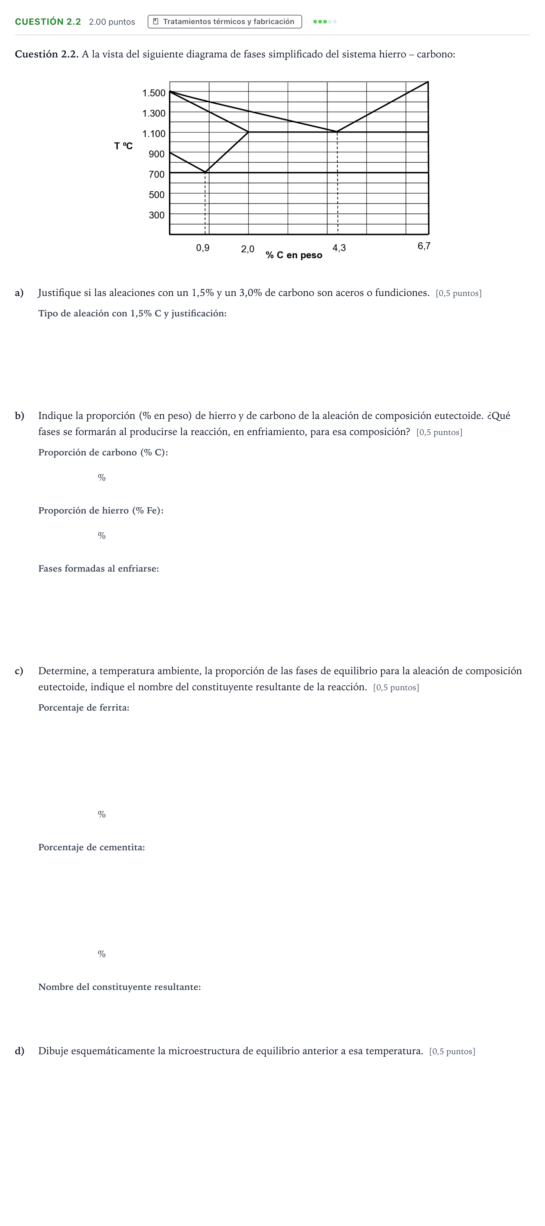 Enunciado: Cuestión 2.2 · Tecnología e Ingeniería II PAU Madrid Ordinaria 2025