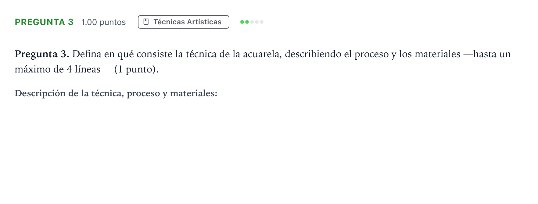Enunciado: Pregunta 3 · Técnicas de Expresión Gráfico-Plástica PAU Madrid Ordinaria 2025