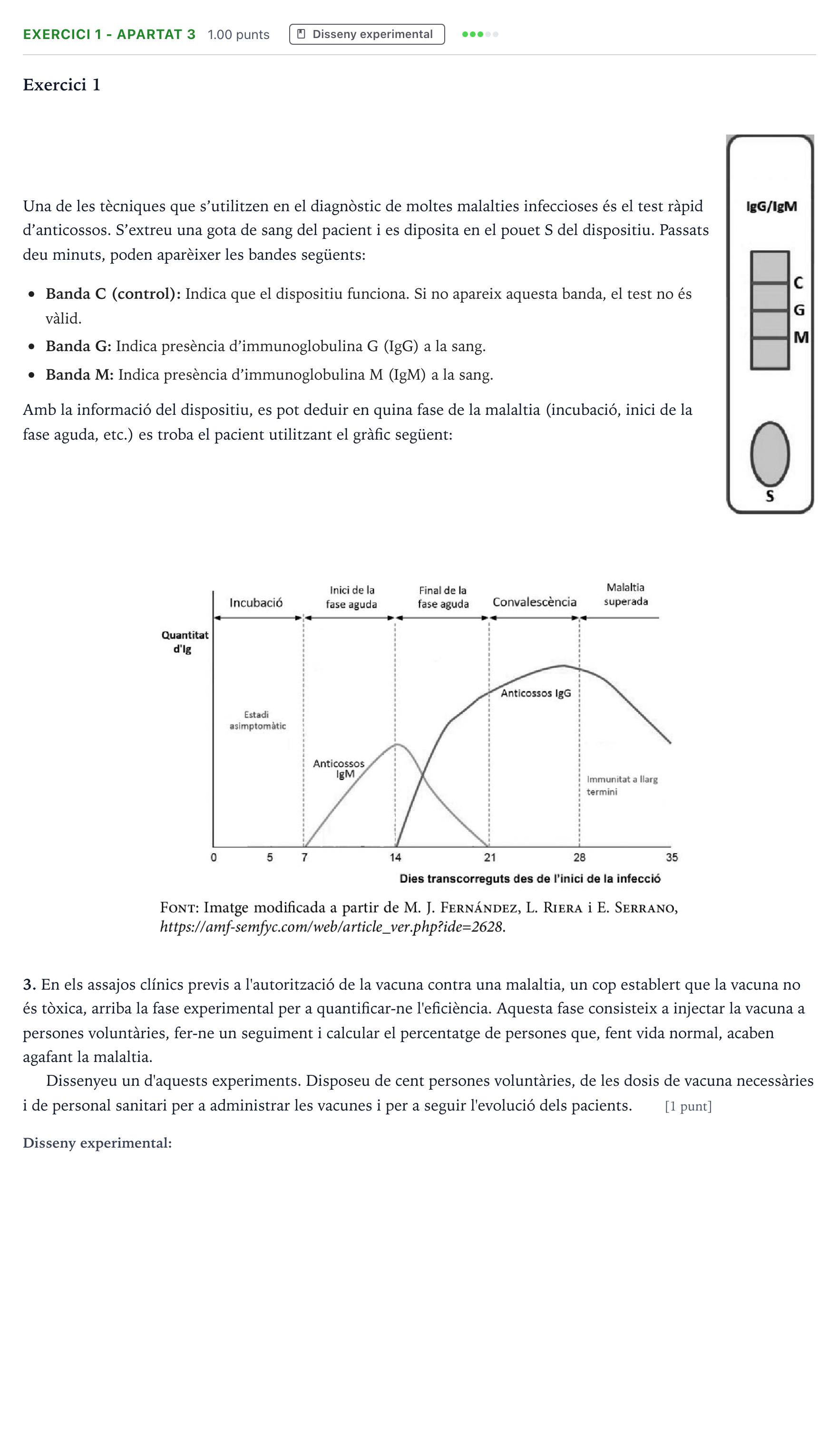 Enunciado: Exercici 1 - Apartat 3 · Biología Selectividad Cataluña Juny Serie 2 2021