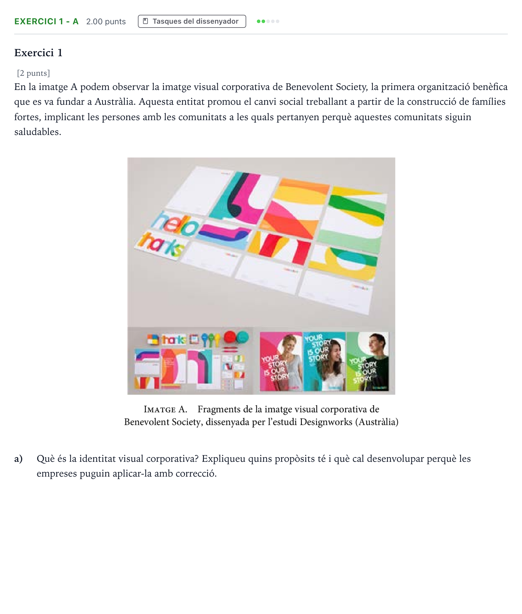 Enunciado: Exercici 1 - a · Diseño Selectividad Cataluña Juny Serie 2 2022