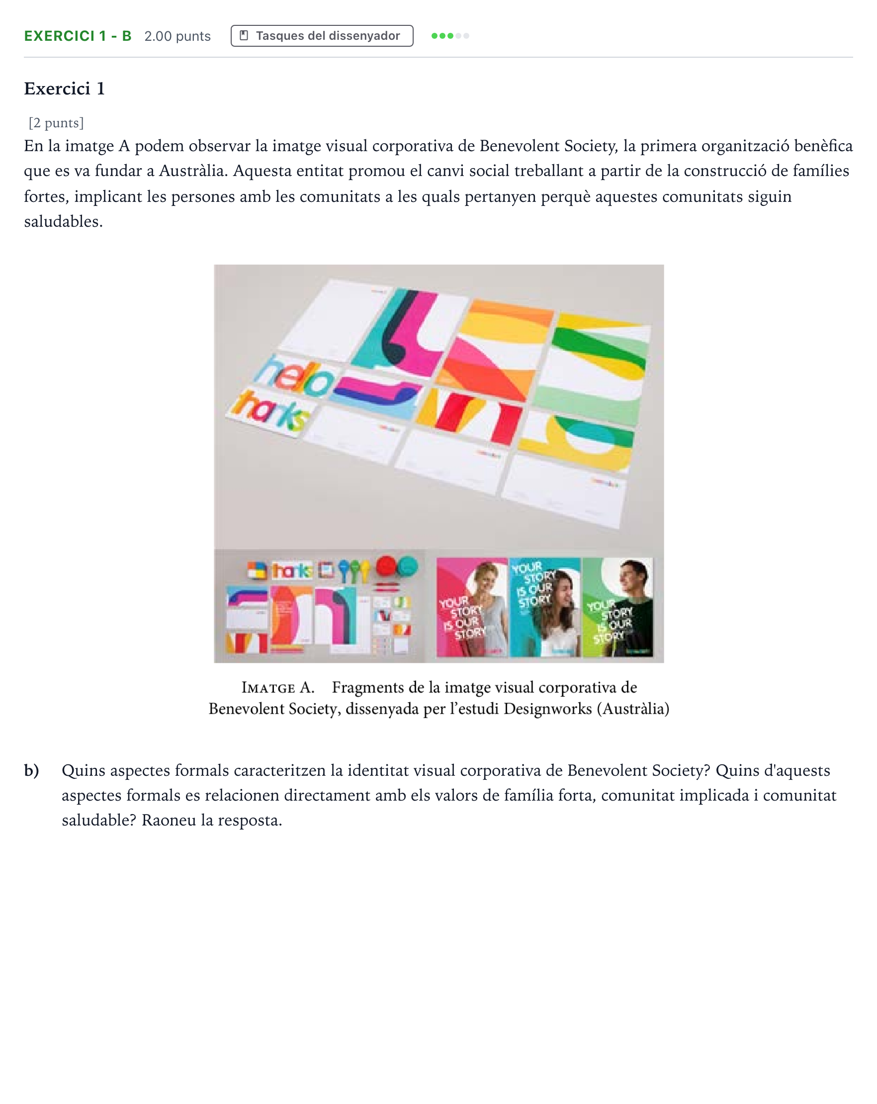 Enunciado: Exercici 1 - b · Diseño Selectividad Cataluña Juny Serie 2 2022