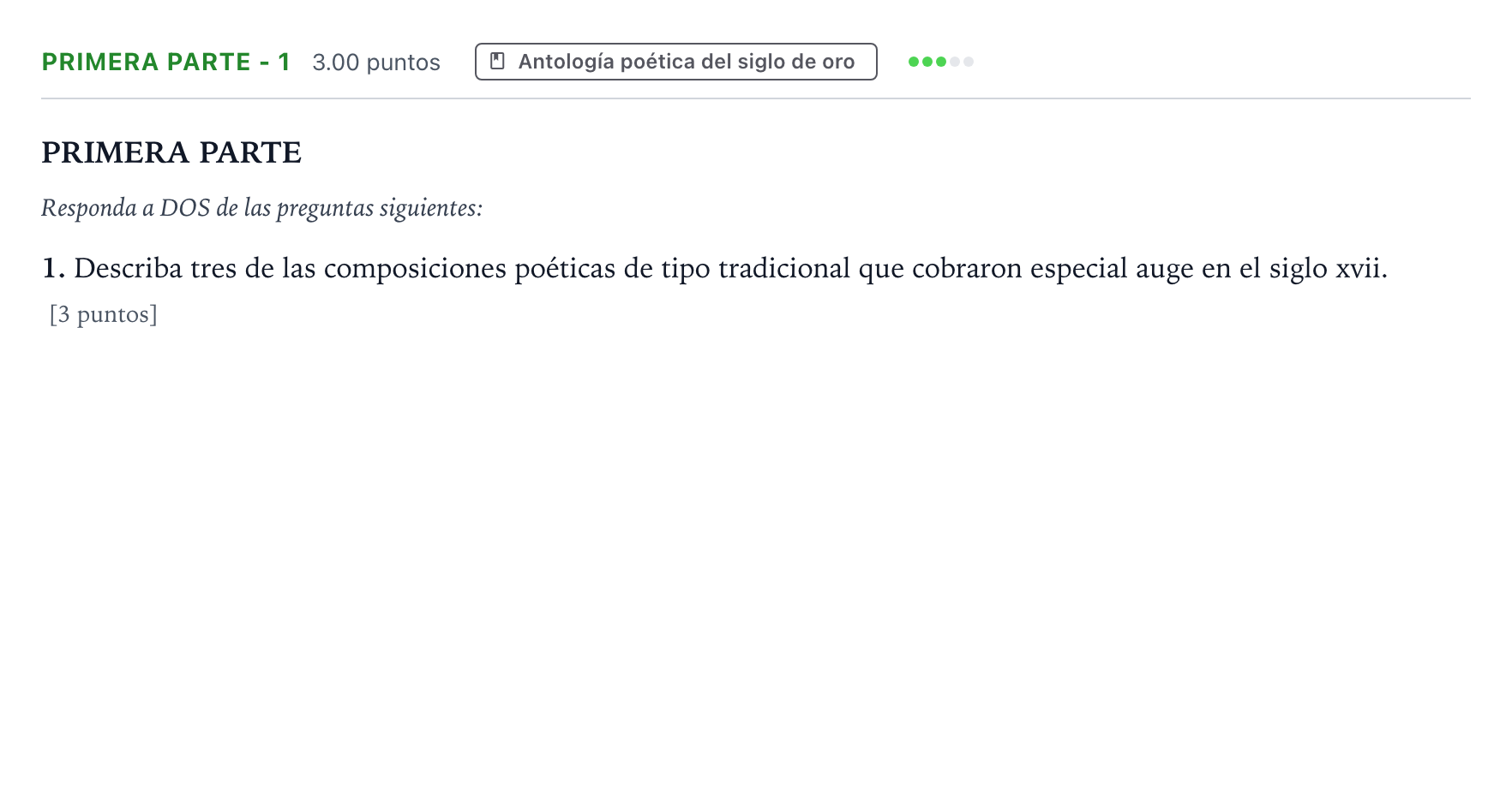 Enunciado: Ejercicio Primera parte - 1 · Literatura castellana Selectividad Cataluña Juny Serie 1 2023