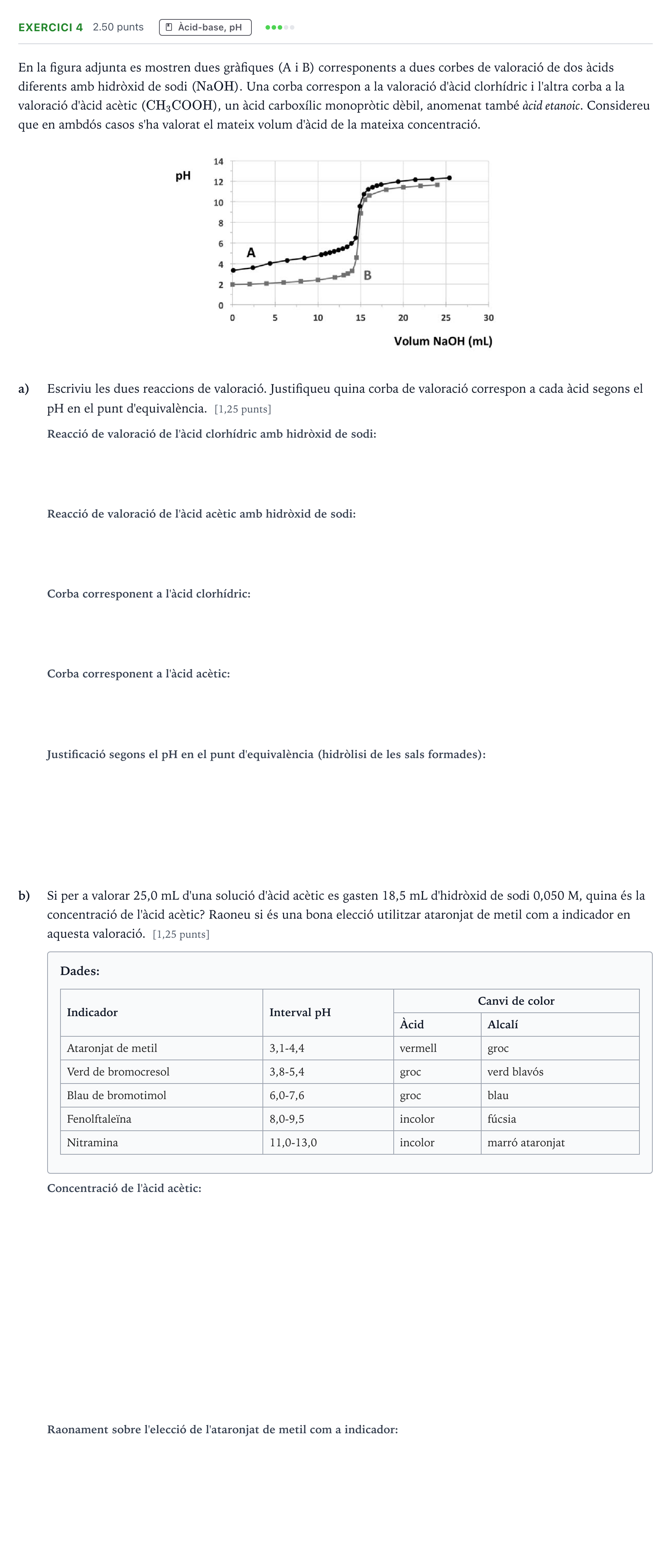 Enunciado: Problema 4 · Química Selectividad Cataluña Setembre Serie 2 2023