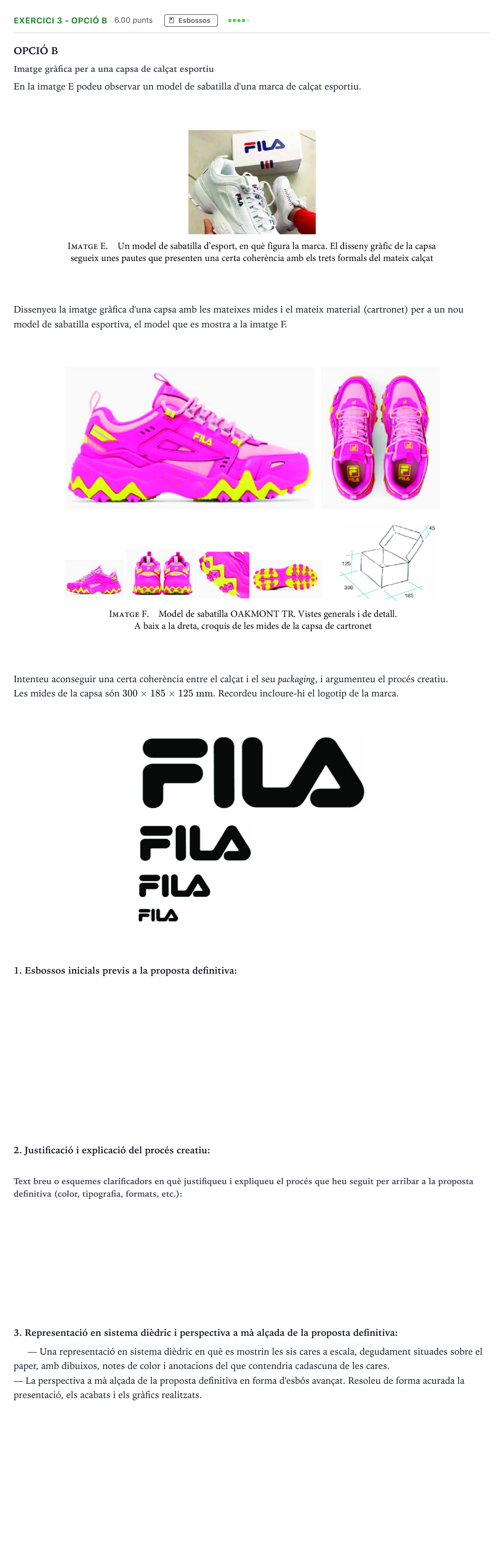Enunciado: Exercici 3 - Opció B · Diseño Selectividad Cataluña Juny Serie 1 2024