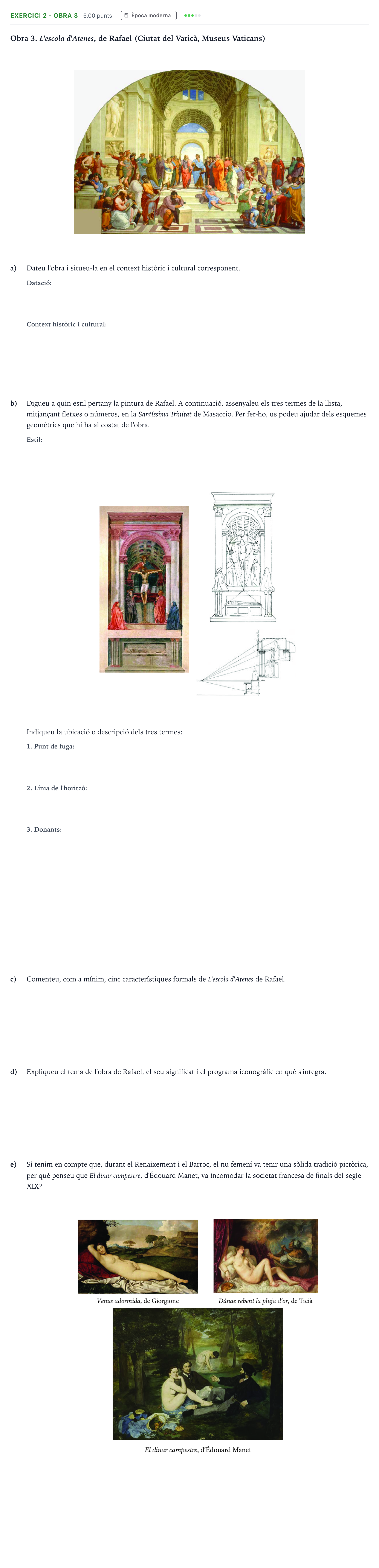 Enunciado: Exercici 2 - Obra 3 · Historia del Arte Selectividad Cataluña Juny Serie 5 2024