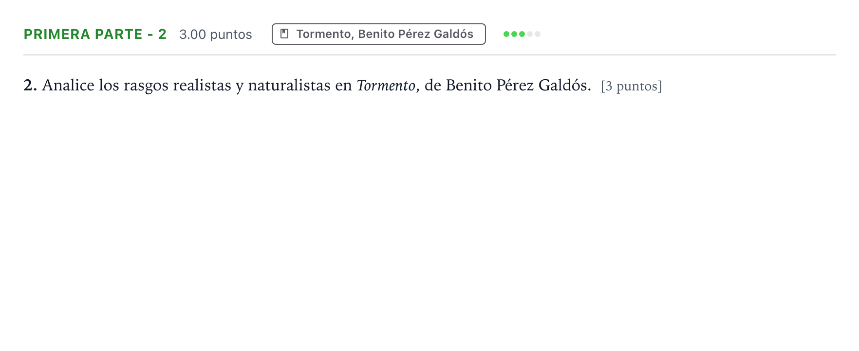 Enunciado: Ejercicio Primera parte - 2 · Literatura castellana Selectividad Cataluña Juny Serie 5 2024