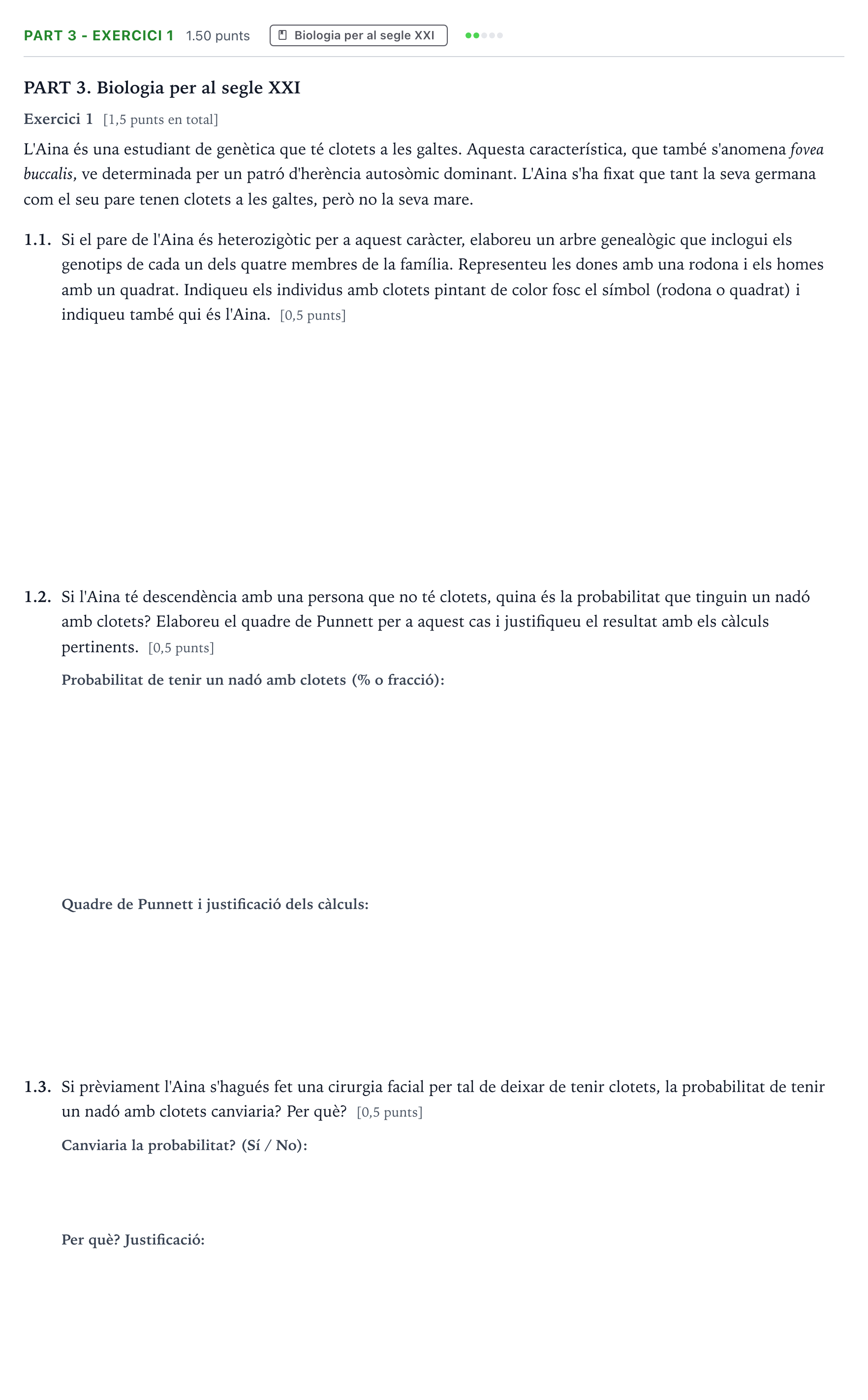 Enunciado: Part 3 - Exercici 1 · Ciencias Generales Selectividad Cataluña Juny Serie 4 2025