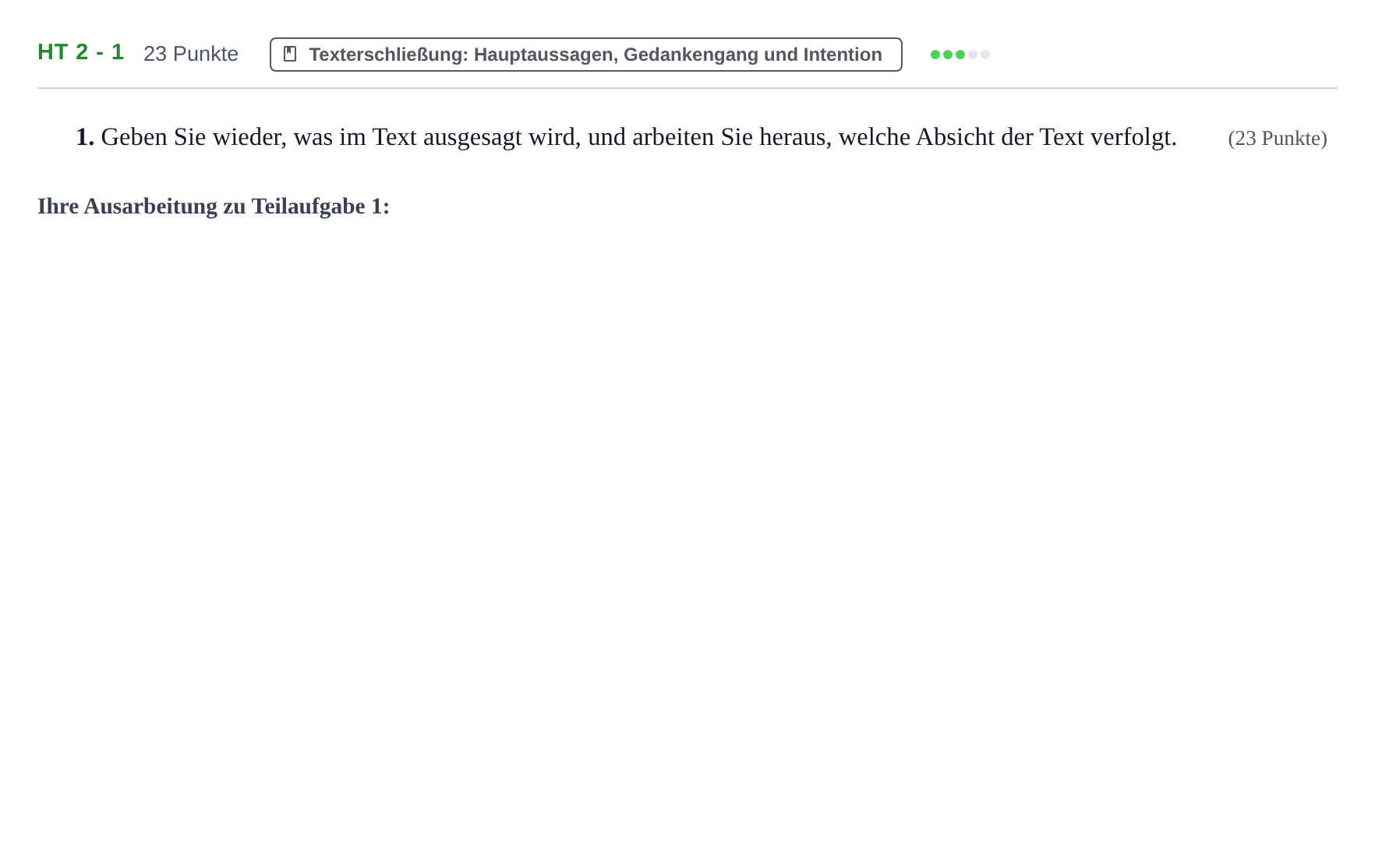 Aufgabenstellung: Aufgabe HT 2 - 1 · Abitur NRW Jüdische Religionslehre GK · Haupttermin 2021
