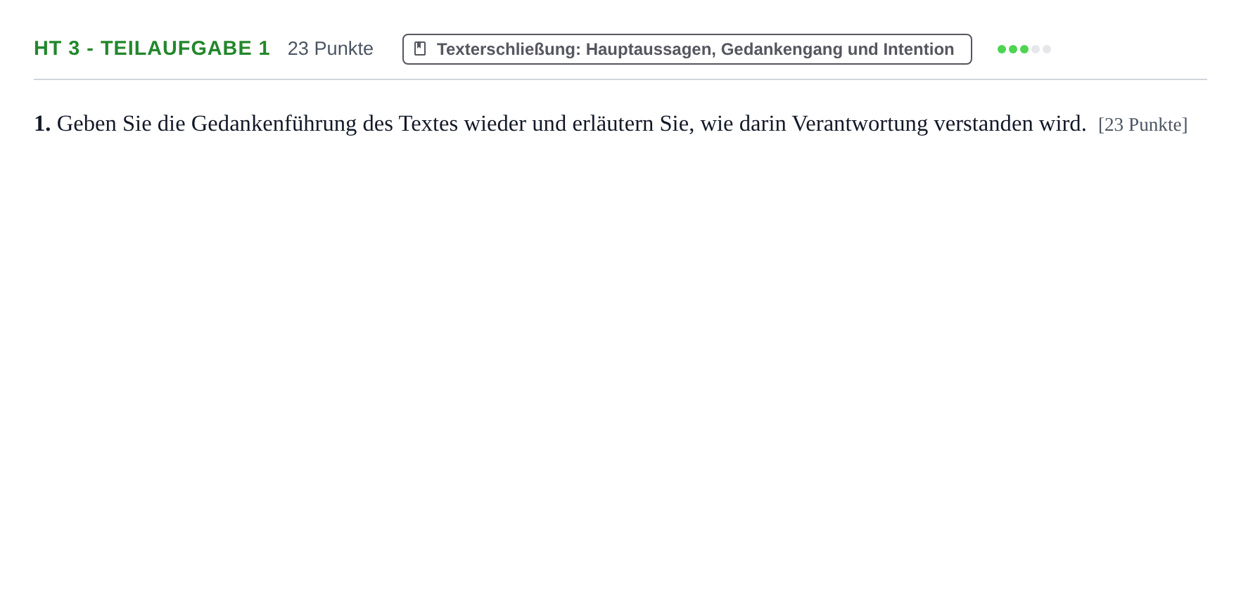 Aufgabenstellung: Aufgabe HT 3 - Teilaufgabe 1 · Abitur NRW Jüdische Religionslehre GK · Haupttermin 2022