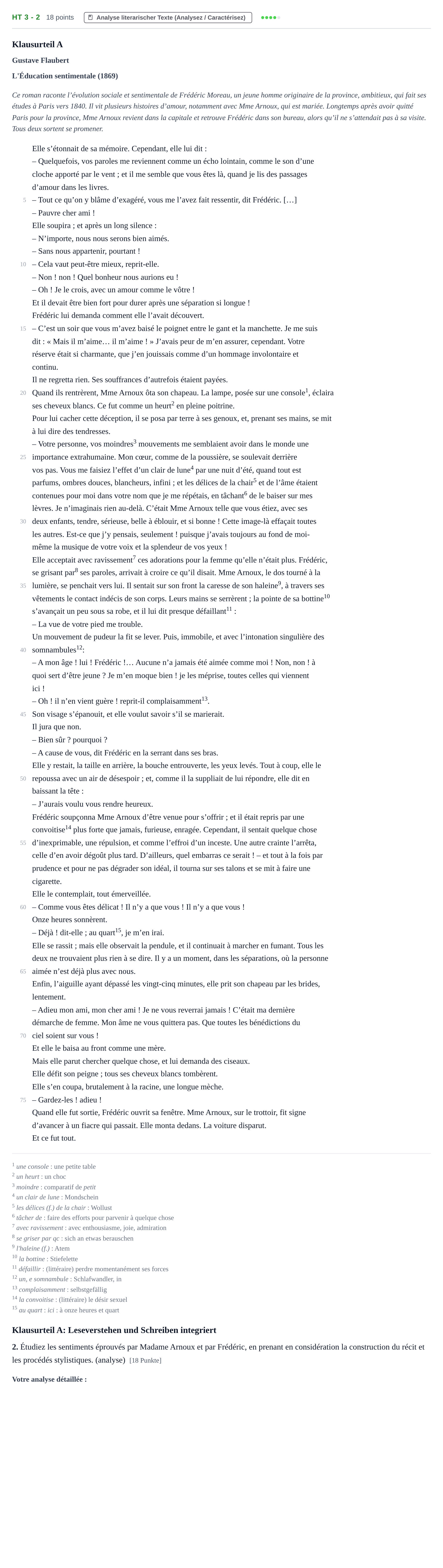 Aufgabenstellung: Aufgabe HT 3 - 2 · Abitur NRW Französisch LK · Haupttermin · fortgeführt 2021