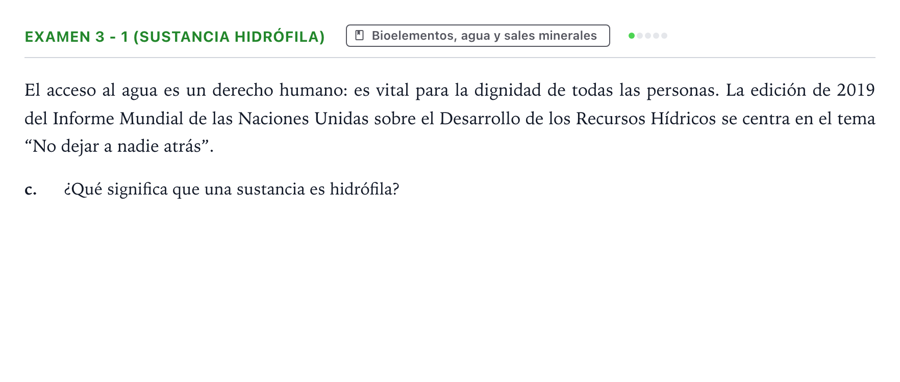 Enunciado: Ejercicio Examen 3 - 1 (Sustancia hidrófila) · Biología PAU Canarias Preguntas-Ebau.pdf