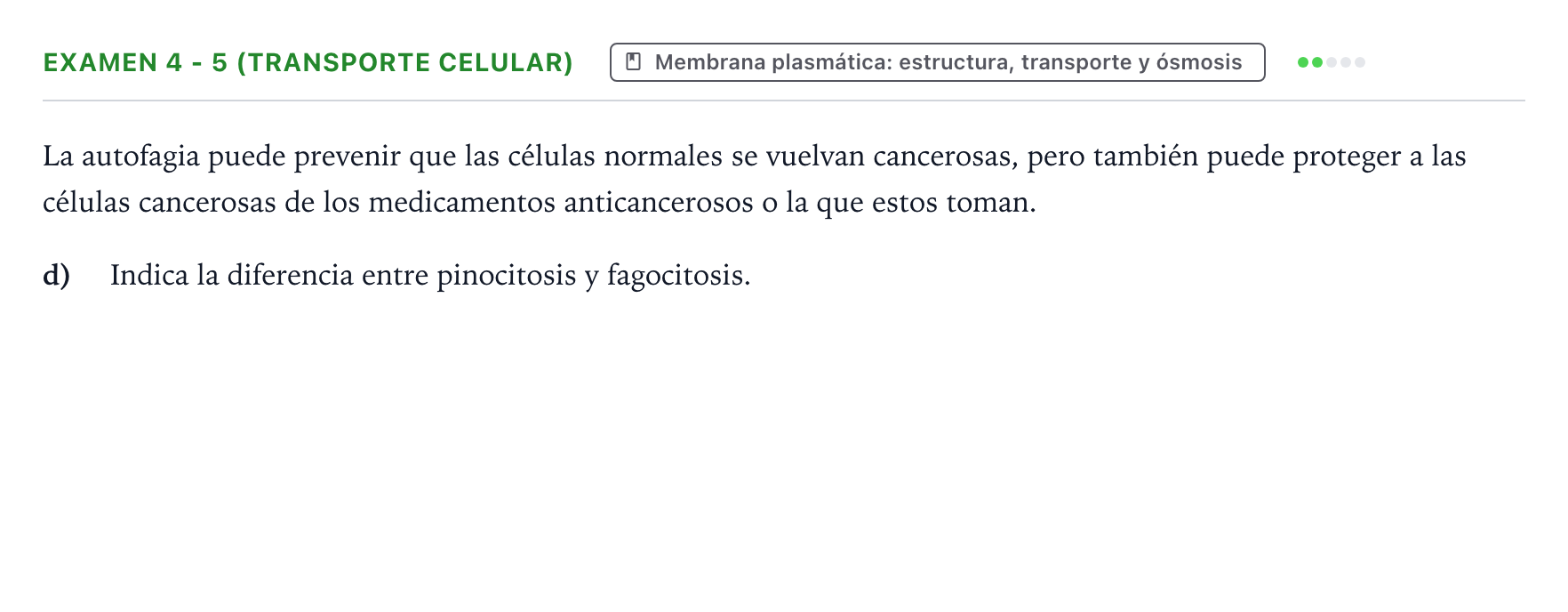 Enunciado: Ejercicio Examen 4 - 5 (Transporte celular) · Biología PAU Canarias Preguntas-Ebau.pdf