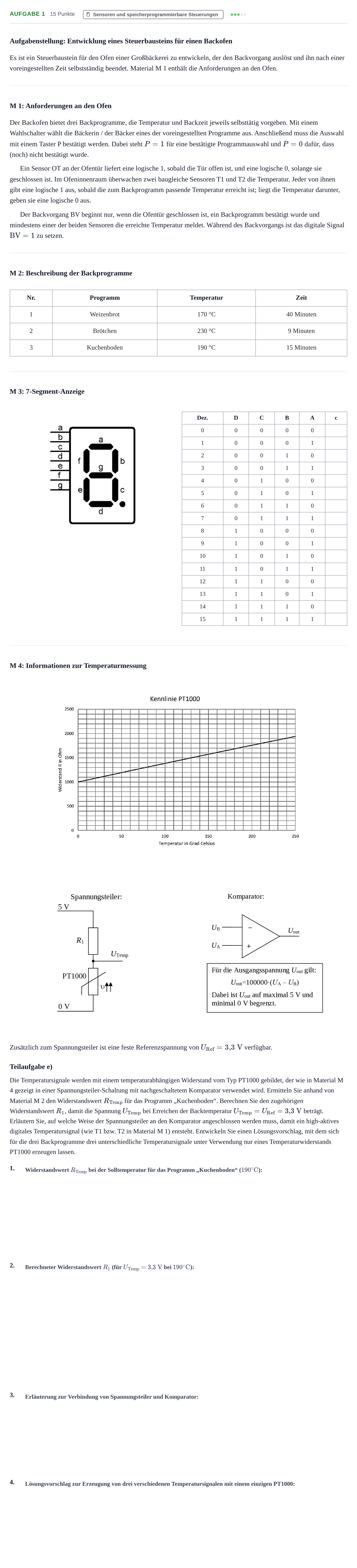 Aufgabenstellung: Aufgabe 1 - Sensoren und speicherprogrammierbare… · Abitur NRW Technik LK · Haupttermin 2021