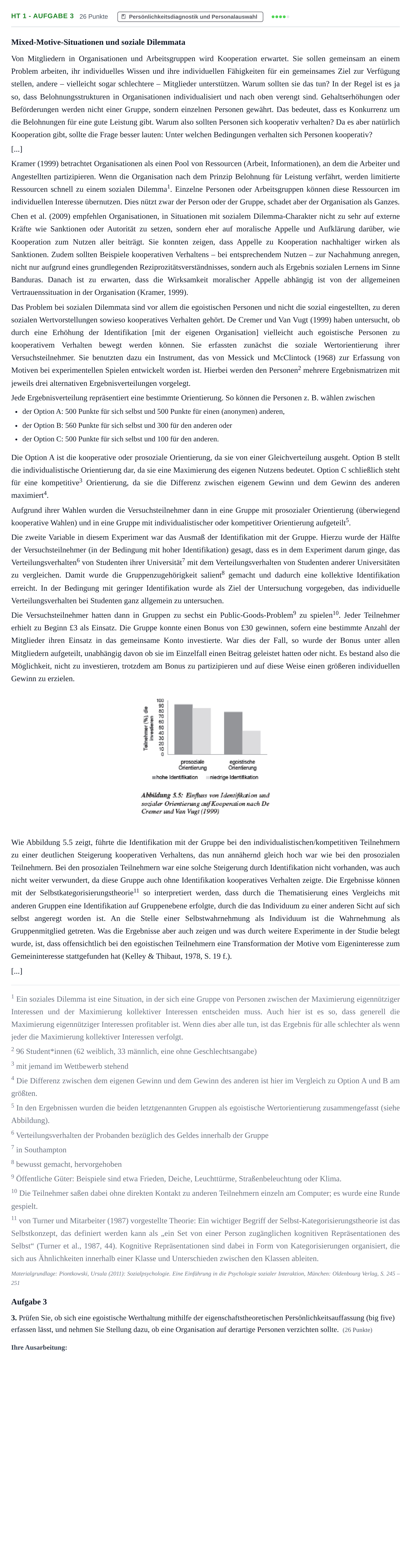 Aufgabenstellung: Aufgabe HT 1 - Aufgabe 3 · Abitur NRW Psychologie LK · Haupttermin · Weiterbildungskolleg 2021