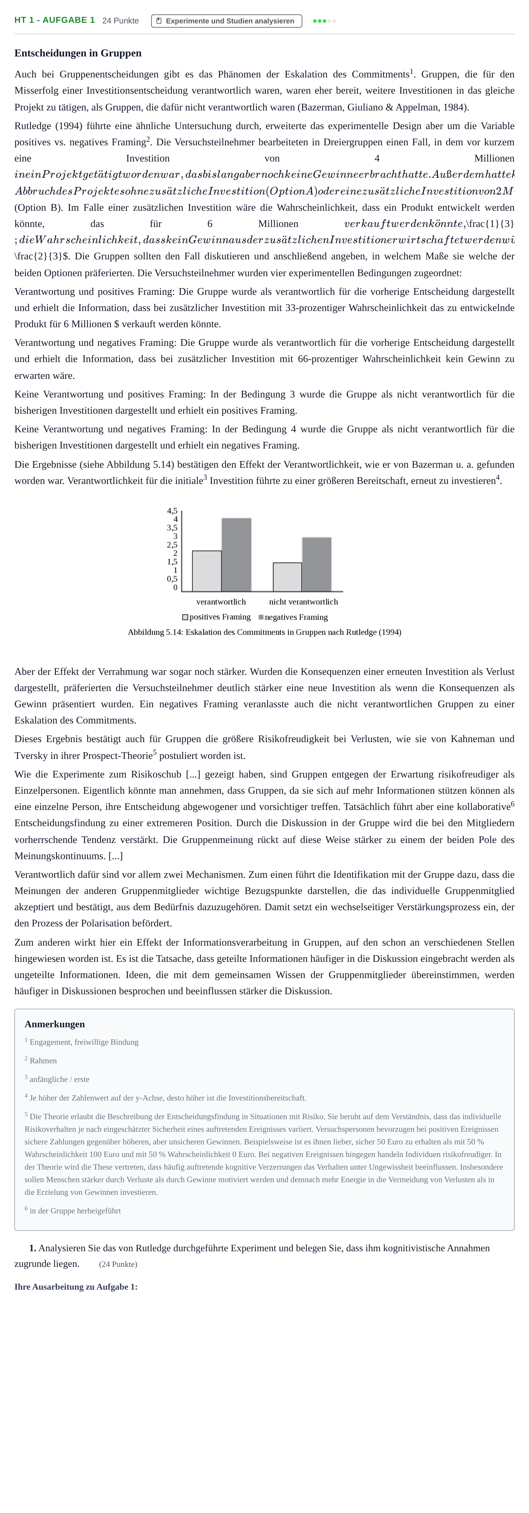 Aufgabenstellung: Aufgabe HT 1 - Aufgabe 1 · Abitur NRW Psychologie GK · Haupttermin 2022