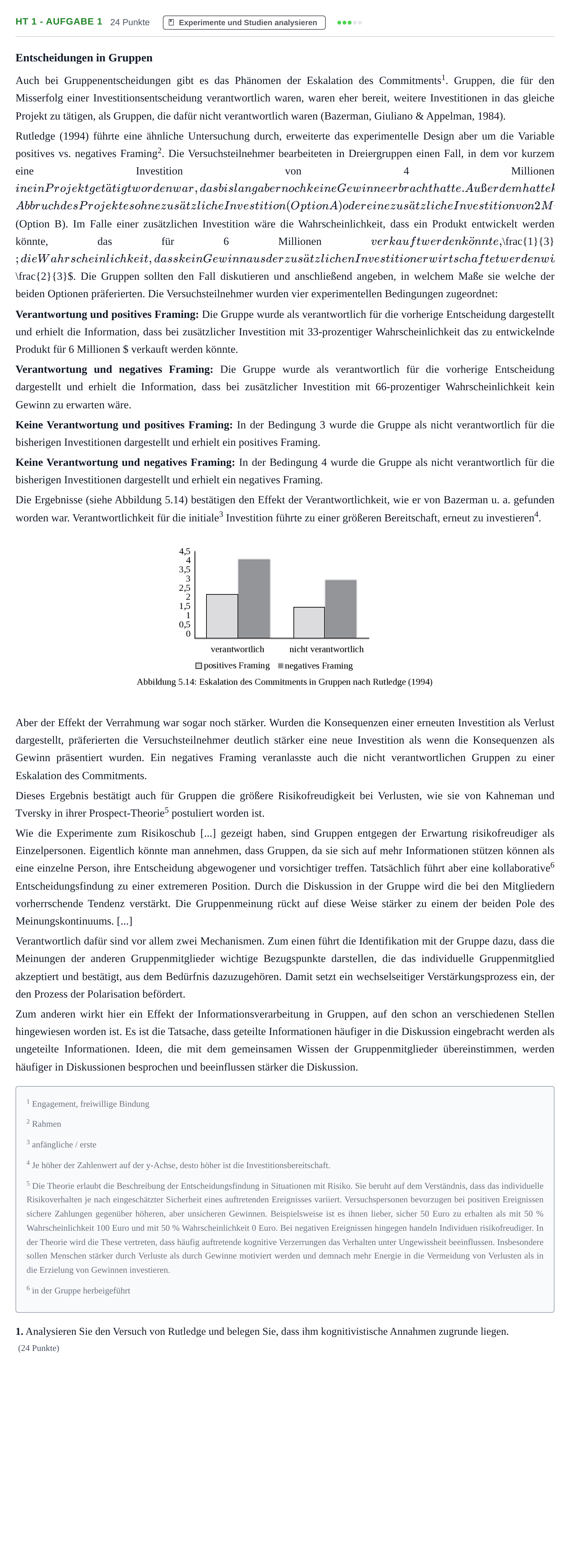 Aufgabenstellung: Aufgabe HT 1 - Aufgabe 1 · Abitur NRW Psychologie GK · Haupttermin · Weiterbildungskolleg 2022
