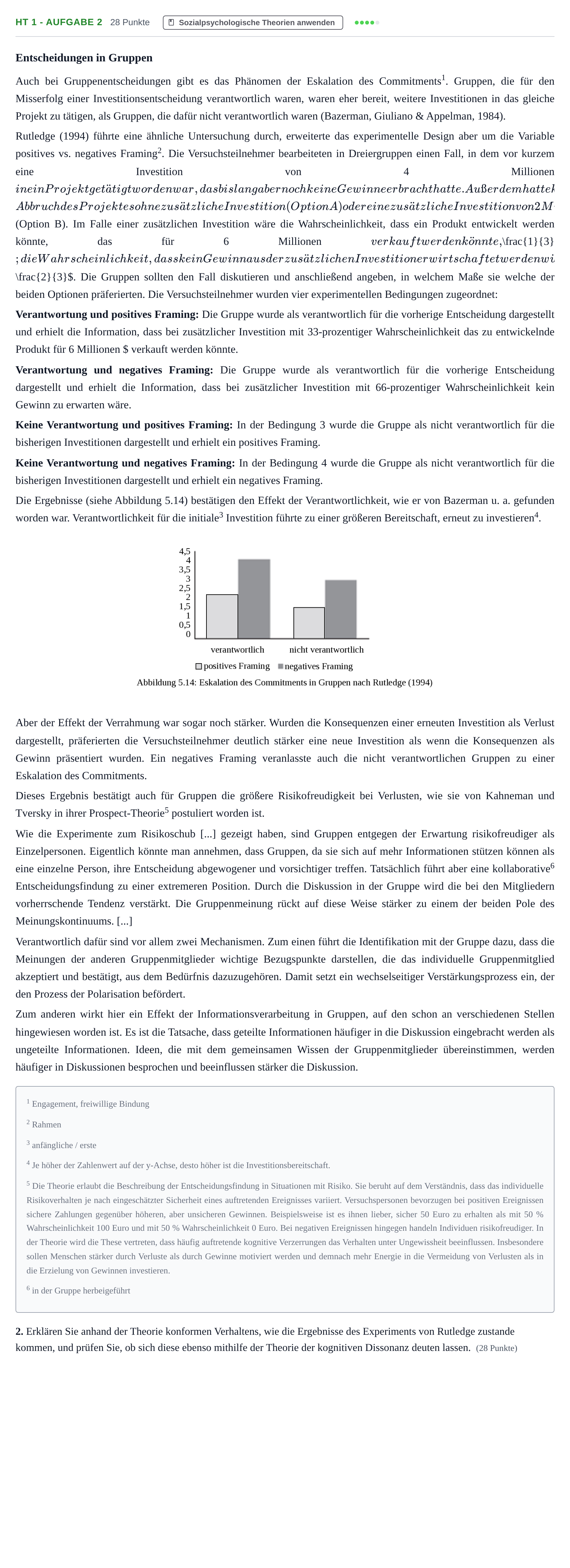 Aufgabenstellung: Aufgabe HT 1 - Aufgabe 2 · Abitur NRW Psychologie GK · Haupttermin · Weiterbildungskolleg 2022