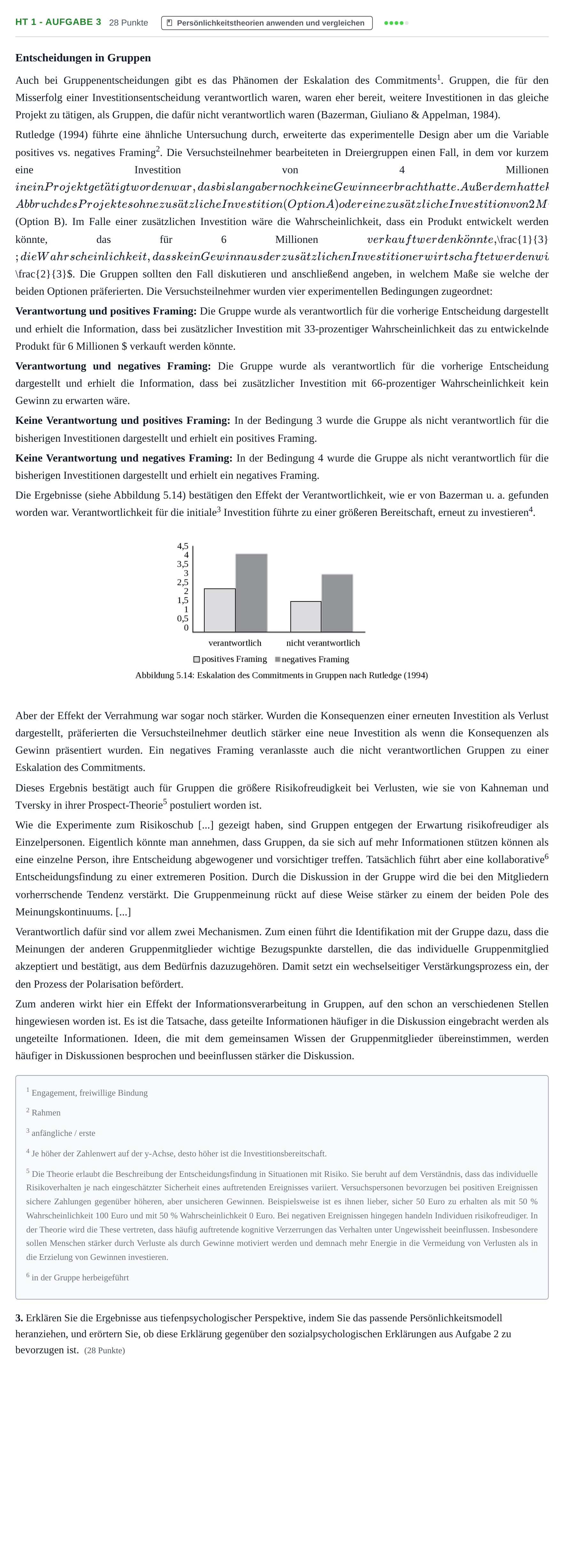 Aufgabenstellung: Aufgabe HT 1 - Aufgabe 3 · Abitur NRW Psychologie GK · Haupttermin · Weiterbildungskolleg 2022