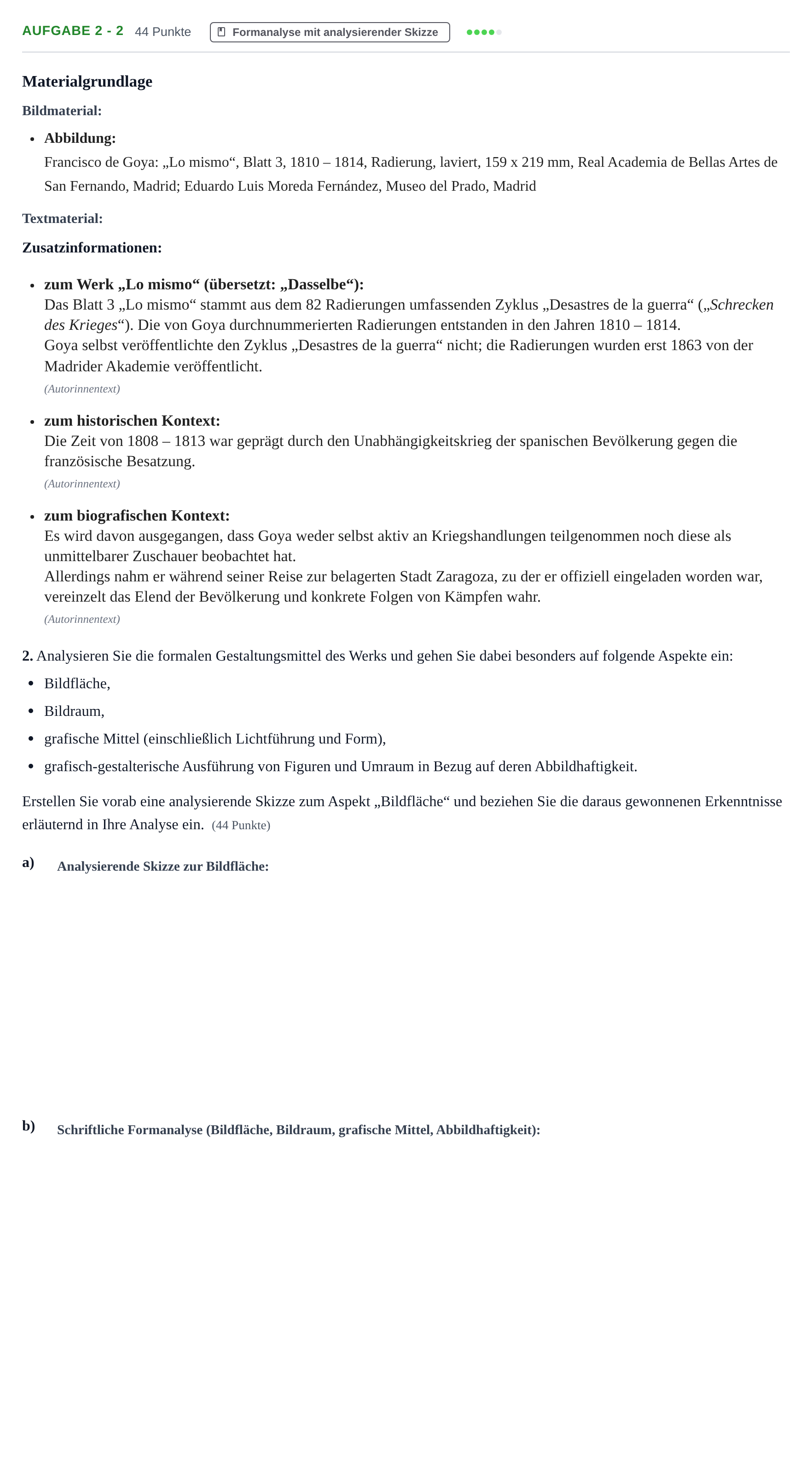 Aufgabenstellung: Aufgabe 2 - 2 · Abitur NRW Kunst GK · Haupttermin 2021