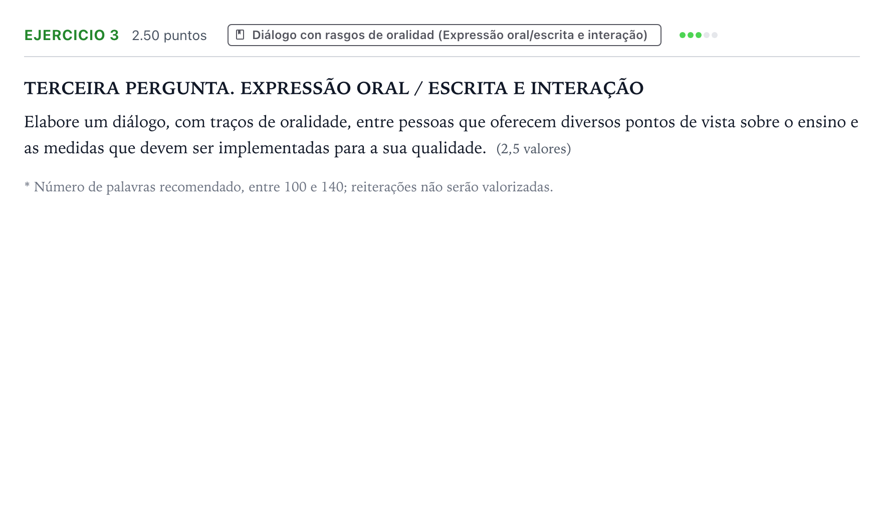 Enunciado: Problema 3 · Portugués PAU Galicia Ordinaria 2026