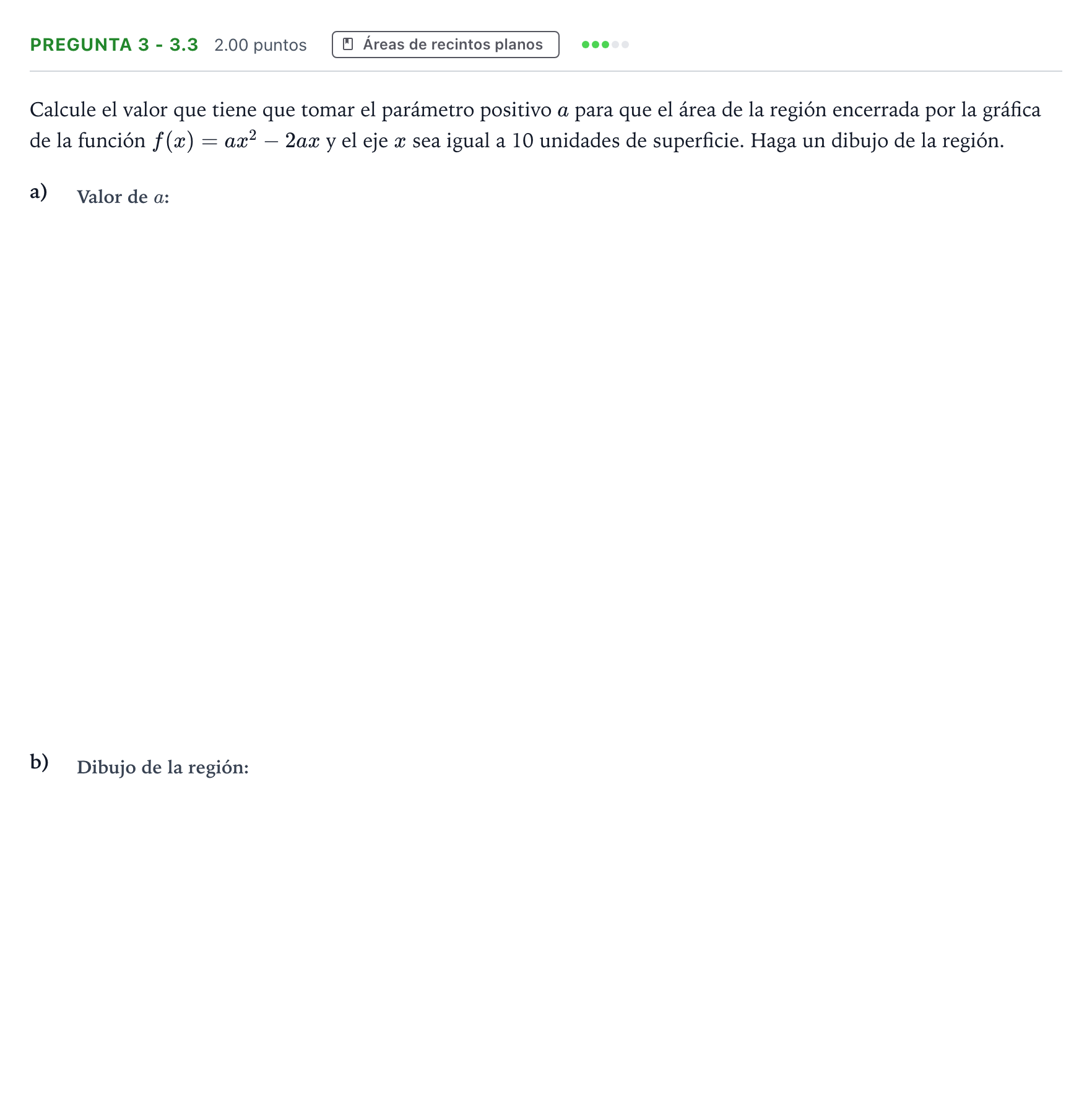 Enunciado: Pregunta 3 - 3.3 · Matemáticas II PAU Galicia Ordinaria 2026