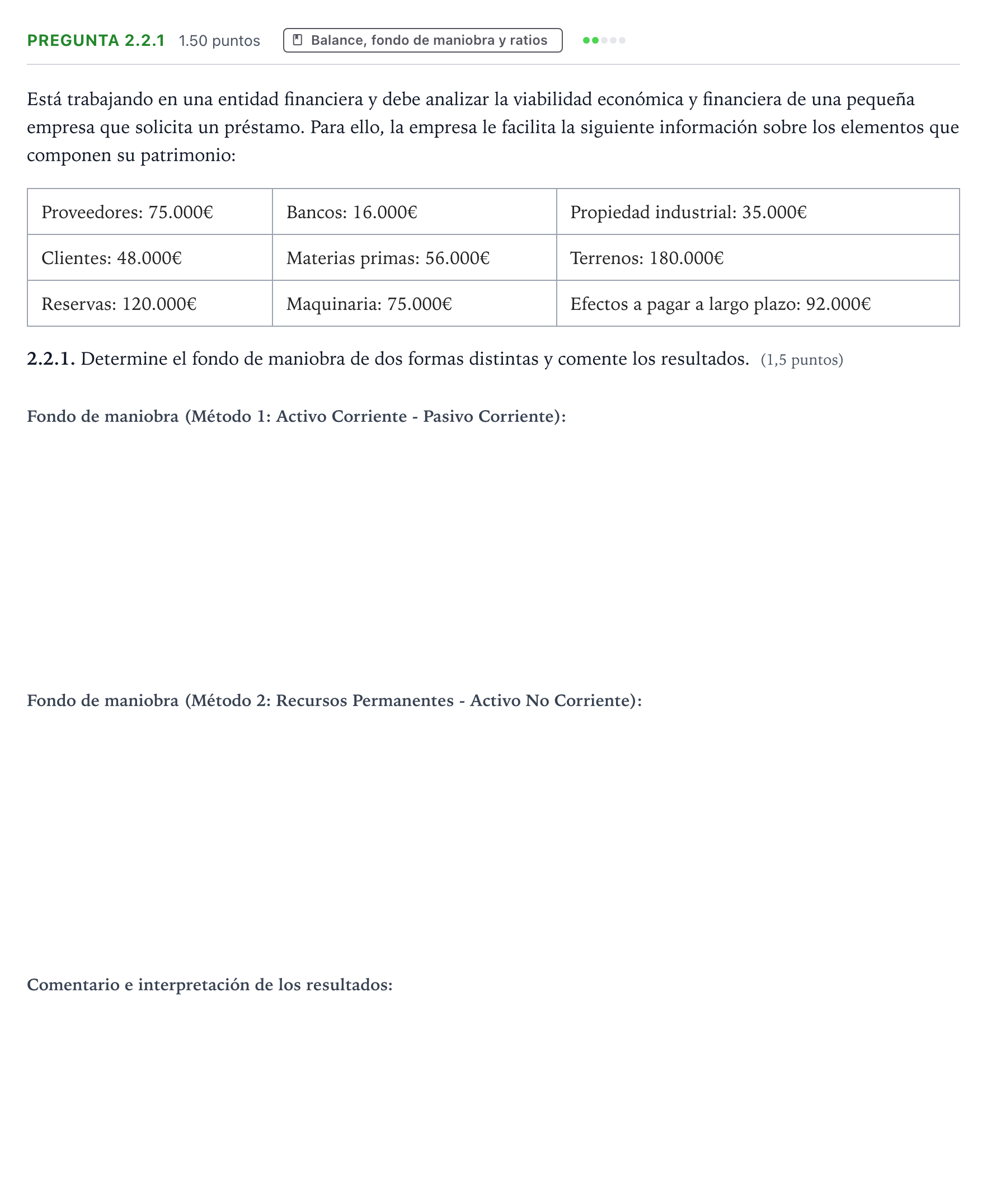 Enunciado: Pregunta 2.2.1 · Empresa y Diseño de Modelos de Negocio PAU Galicia Ordinaria 2026