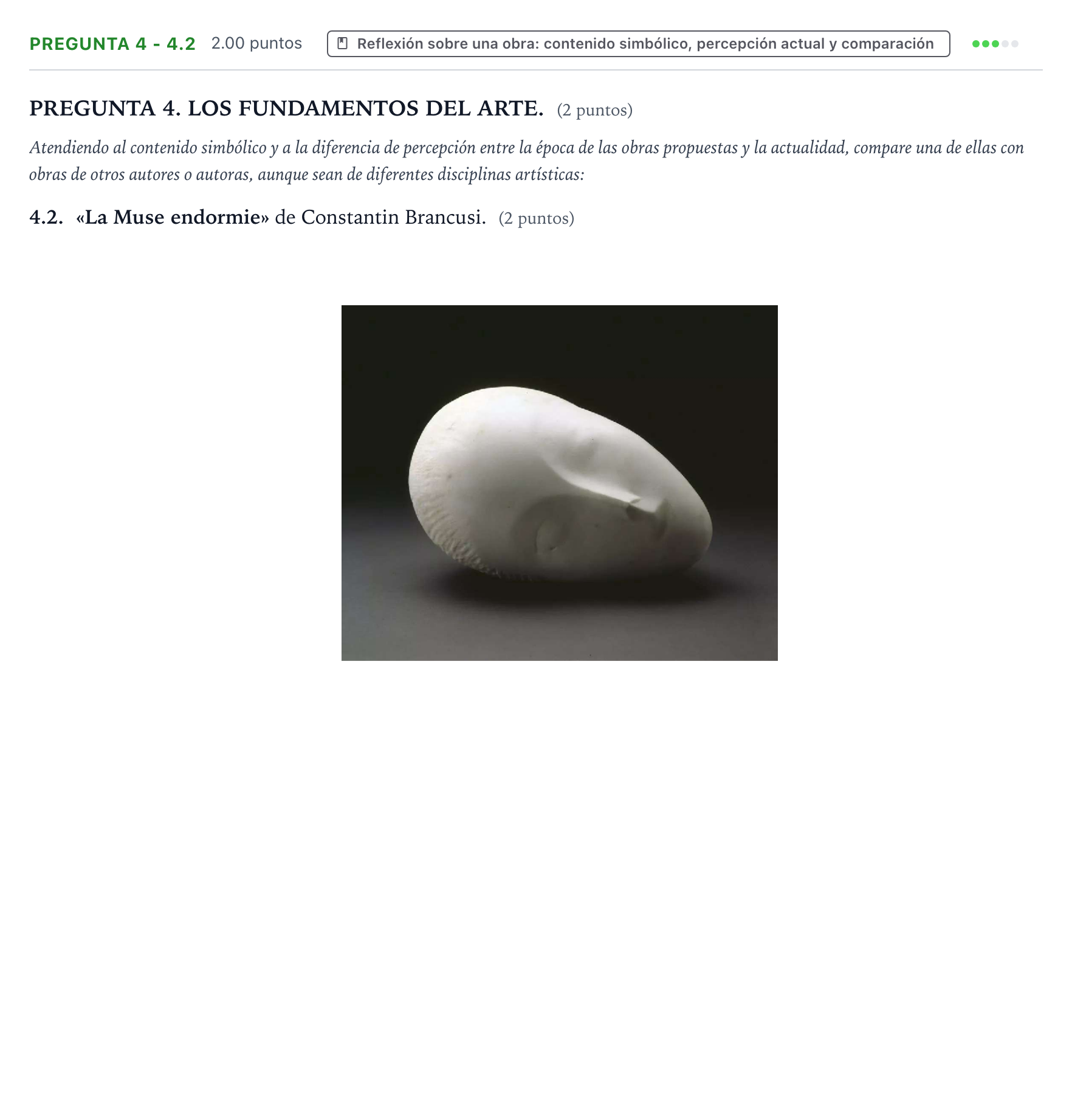 Enunciado: Pregunta 4 - 4.2 · Fundamentos Artísticos PAU Galicia Extraordinaria 2026