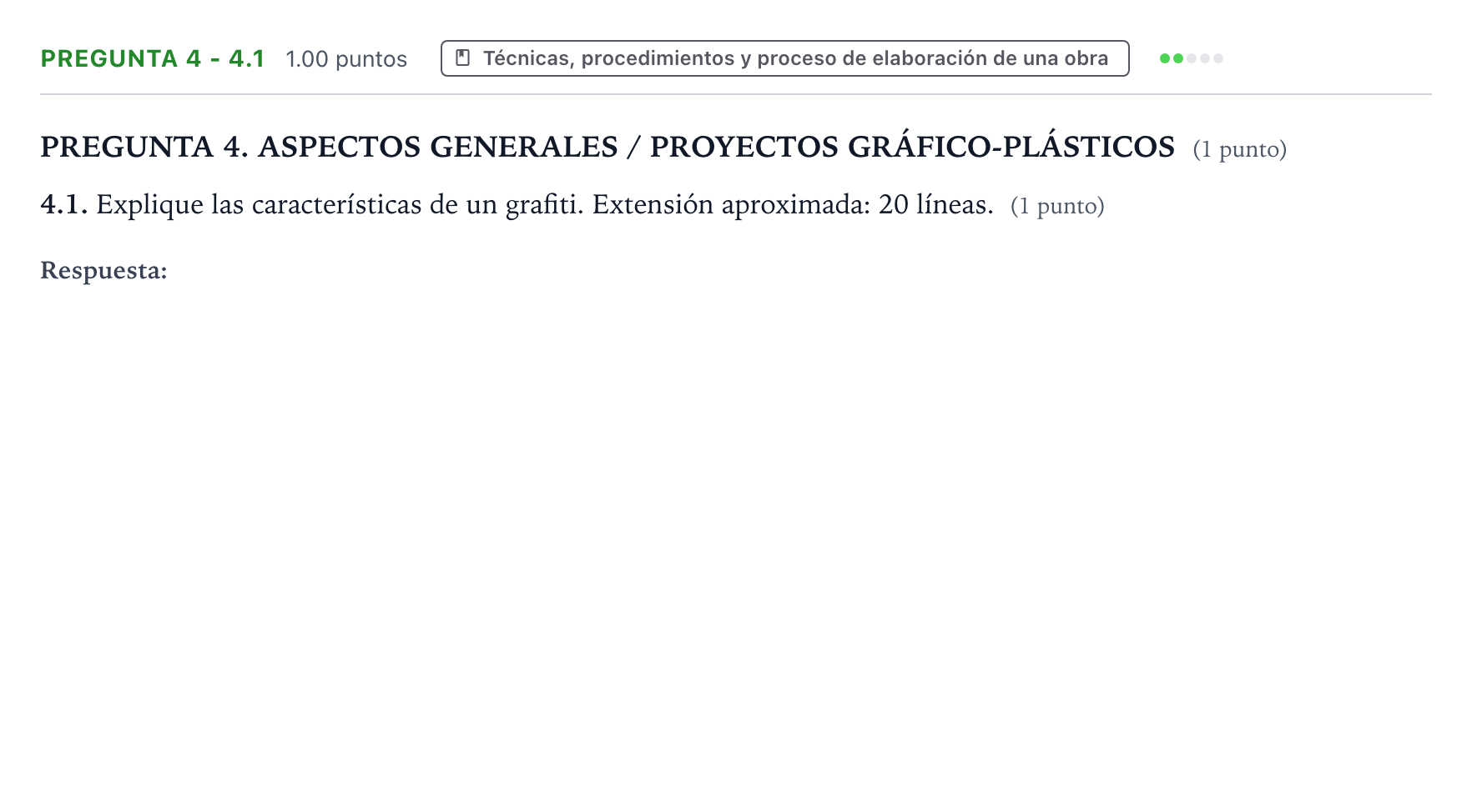 Enunciado: Pregunta 4 - 4.1 · Técnicas de Expresión Gráfico-Plástica PAU Galicia Extraordinaria 2026