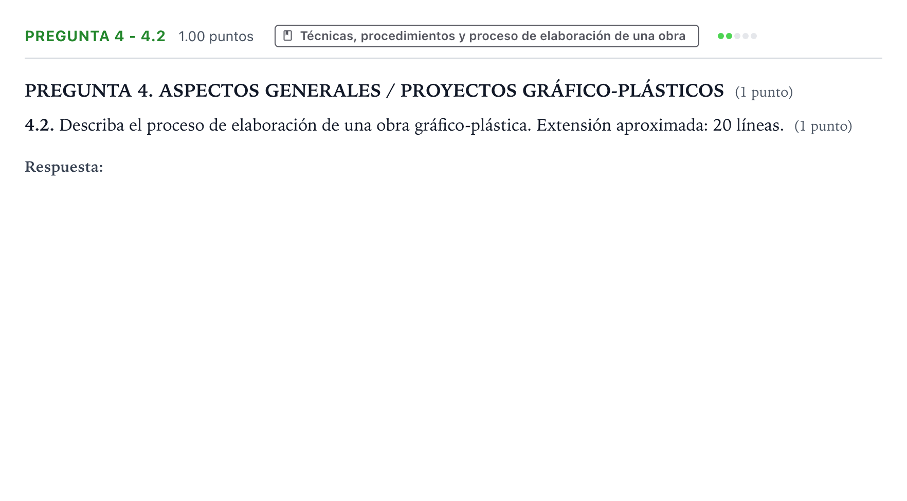 Enunciado: Pregunta 4 - 4.2 · Técnicas de Expresión Gráfico-Plástica PAU Galicia Extraordinaria 2026