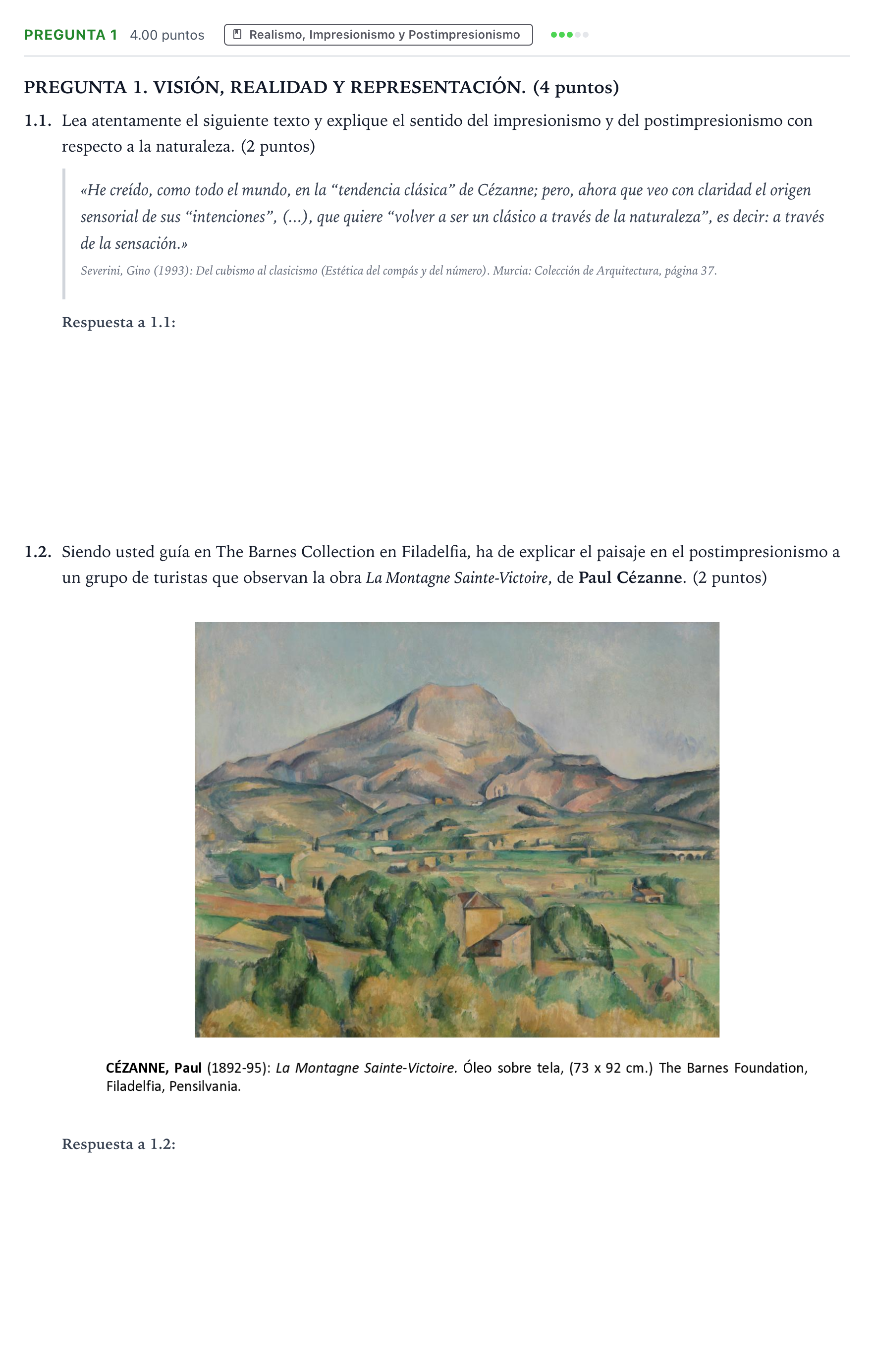 Enunciado: Pregunta 1 · Fundamentos Artísticos PAU Galicia Ordinaria 2026