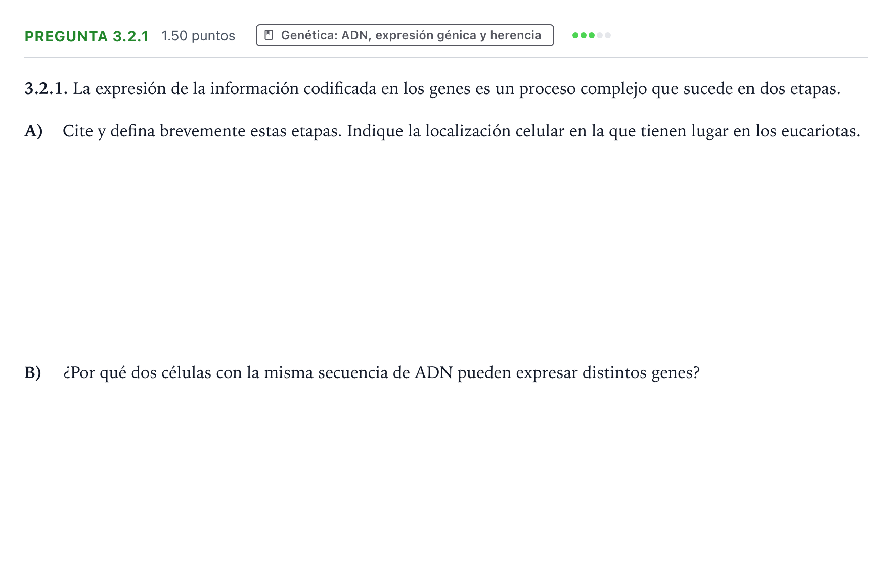 Enunciado: Pregunta 3.2.1 · Ciencias Generales PAU Galicia Extraordinaria 2026