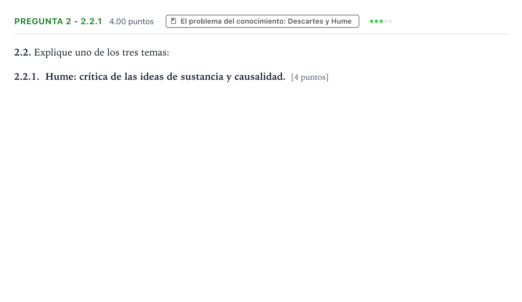 Enunciado: Pregunta 2 - 2.2.1 · Historia de la Filosofía PAU Galicia Ordinaria 2024