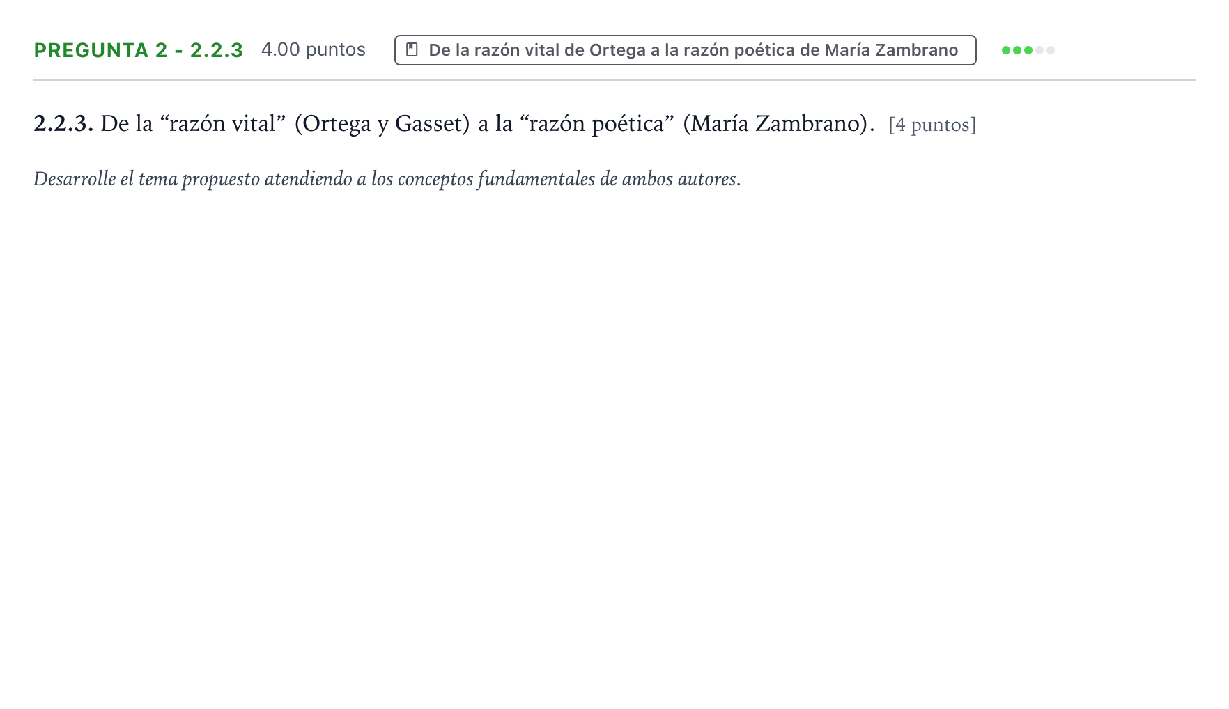 Enunciado: Pregunta 2 - 2.2.3 · Historia de la Filosofía PAU Galicia Ordinaria 2024