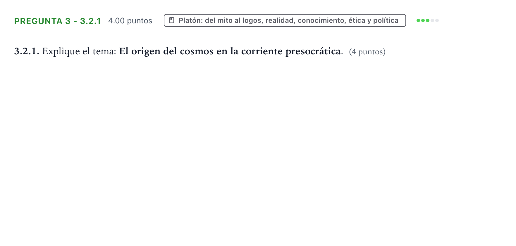 Enunciado: Pregunta 3 - 3.2.1 · Historia de la Filosofía PAU Galicia Ordinaria 2024
