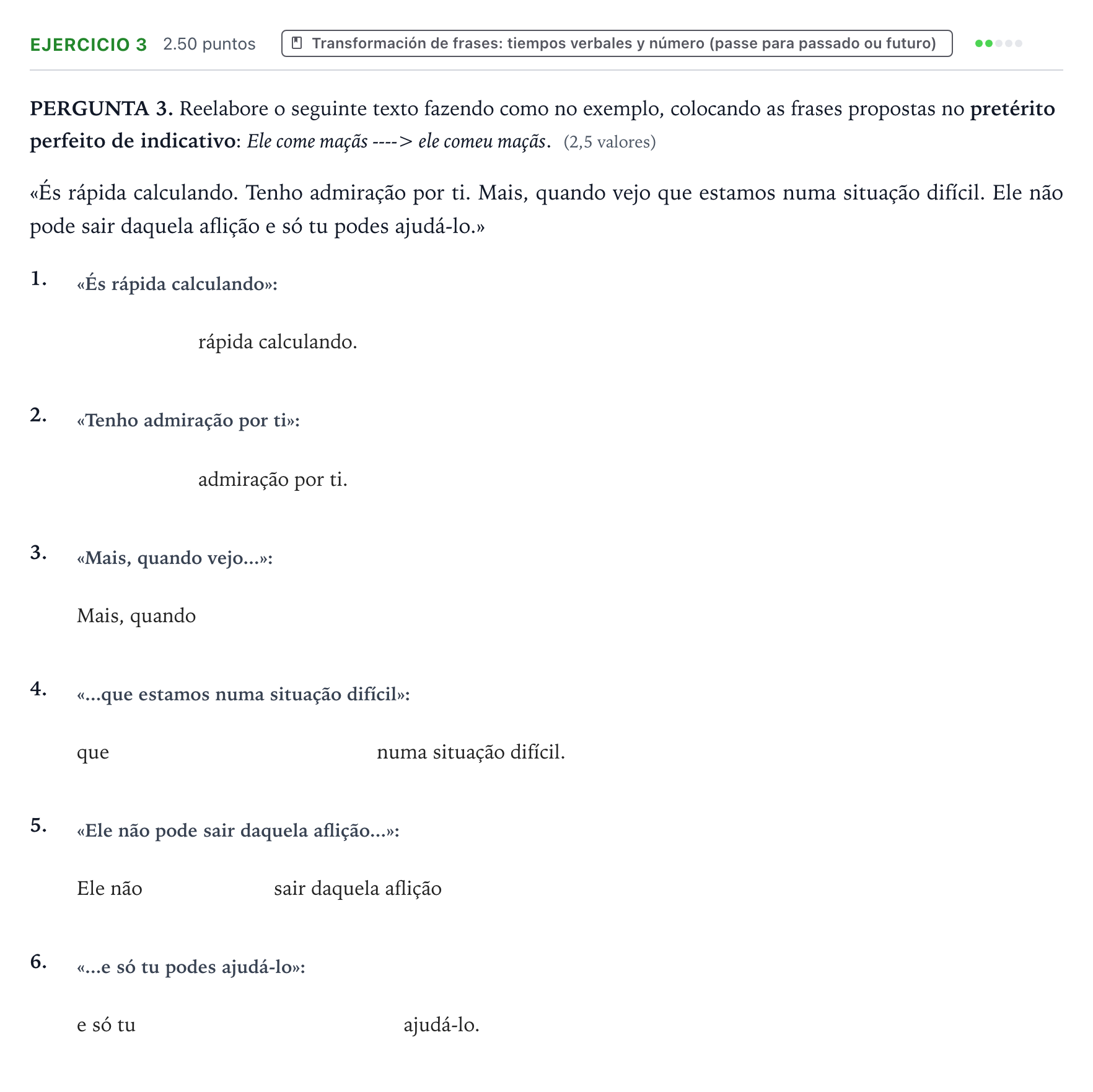 Enunciado: Problema 3 · Portugués PAU Galicia Ordinaria 2024