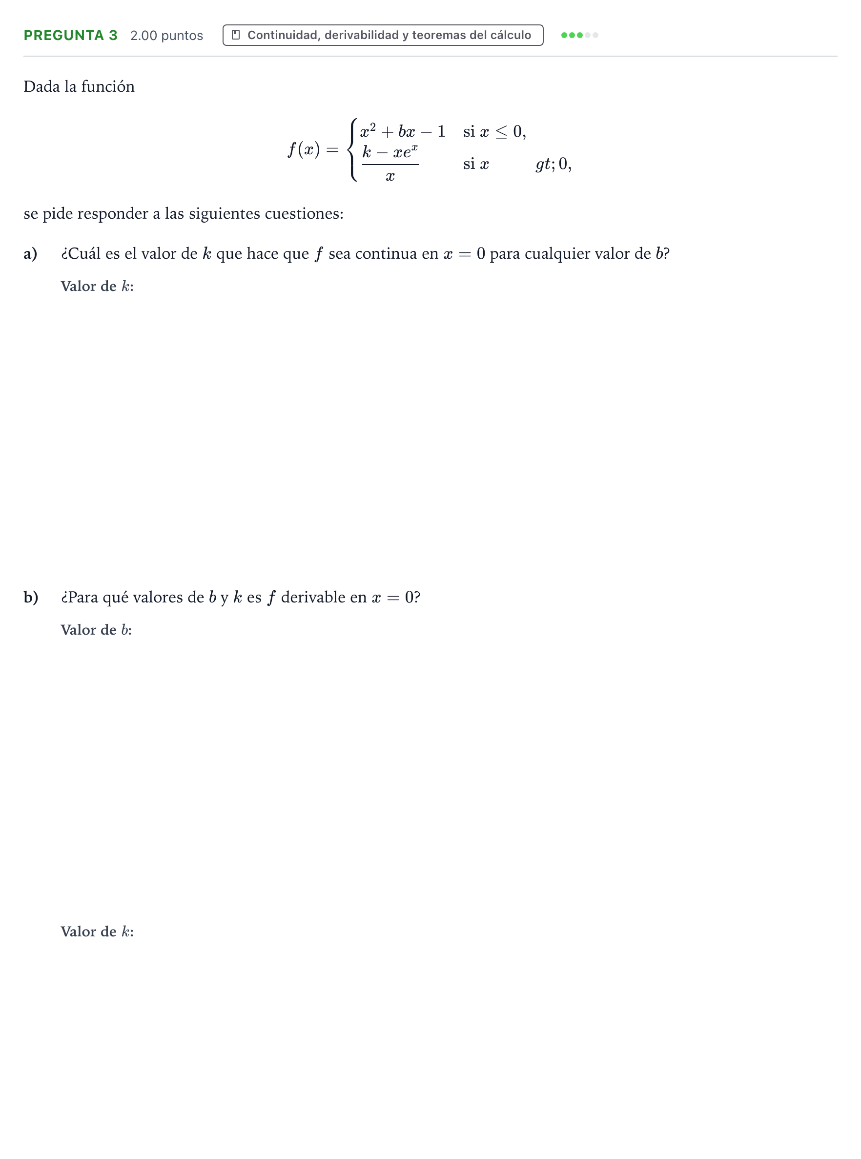 Enunciado: PREGUNTA 3 · Matemáticas II PAU Galicia Extraordinaria 2024
