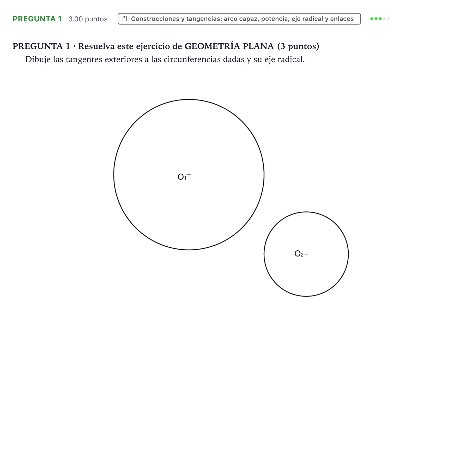 Enunciado: Pregunta 1 · Dibujo técnico II PAU Galicia Extraordinaria 2024