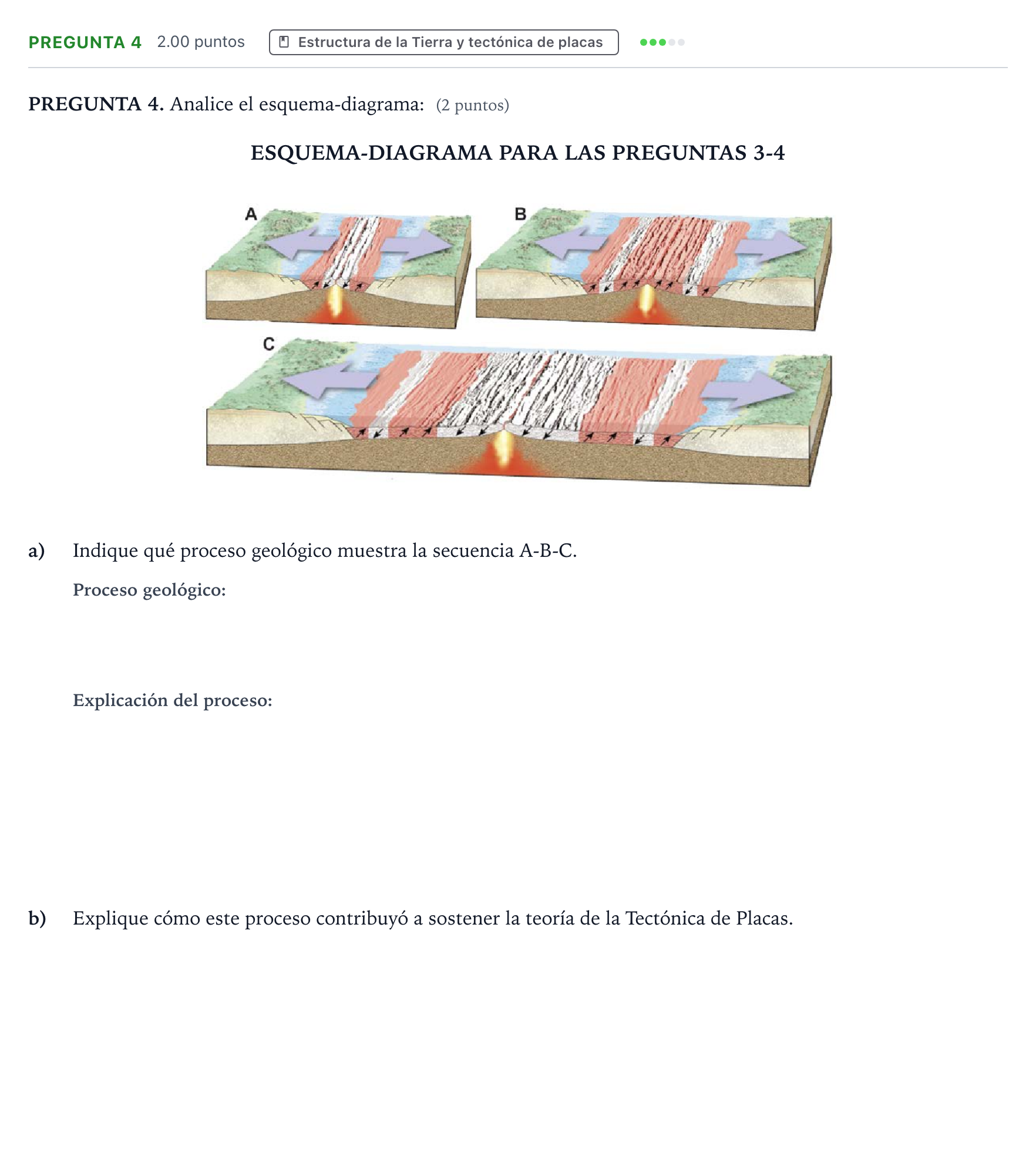 Enunciado: Pregunta 4 · Geología y Ciencias Ambientales PAU Galicia Ordinaria 2024