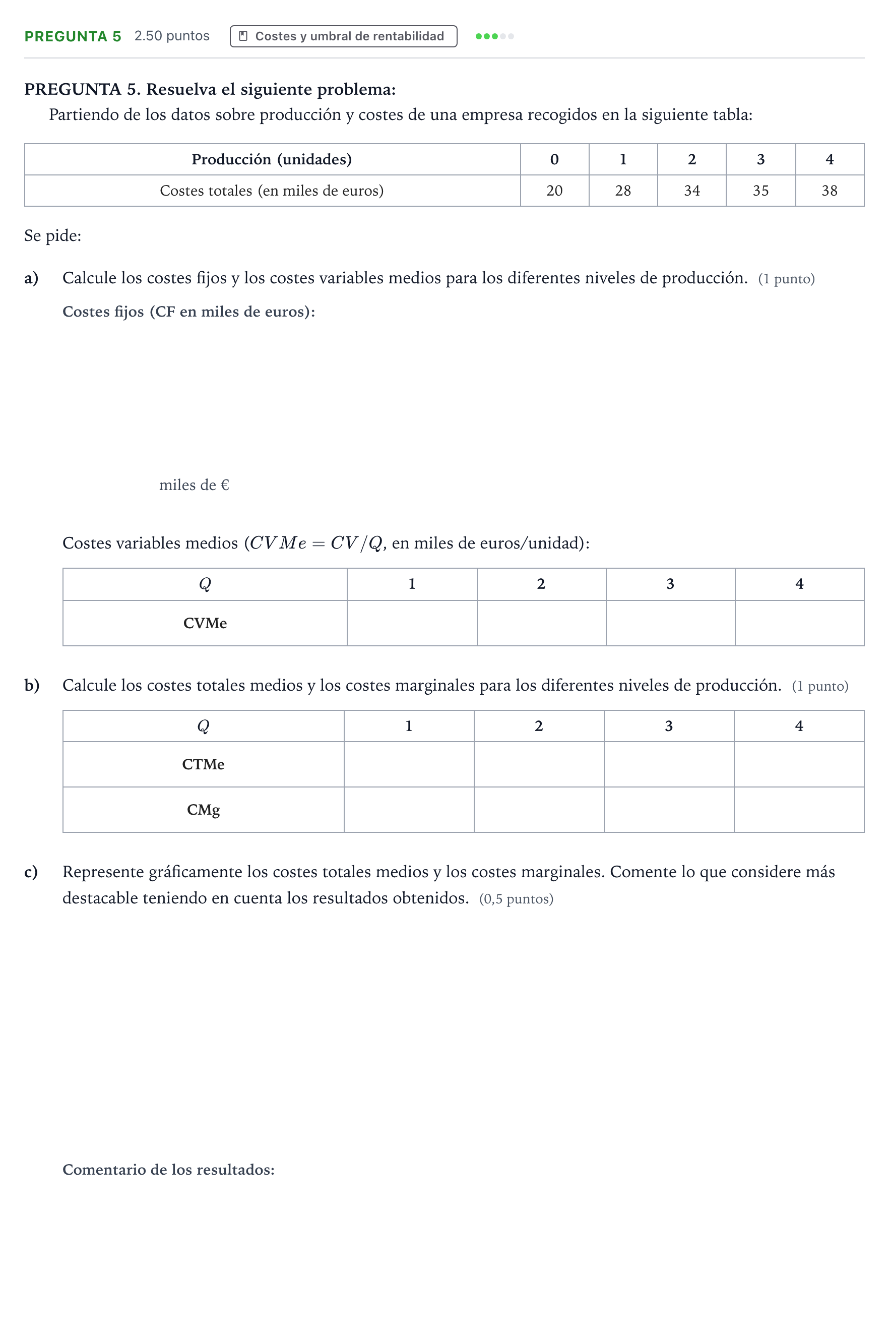 Enunciado: Pregunta 5 · Empresa y Diseño de Modelos de Negocio PAU Galicia Ordinaria 2024
