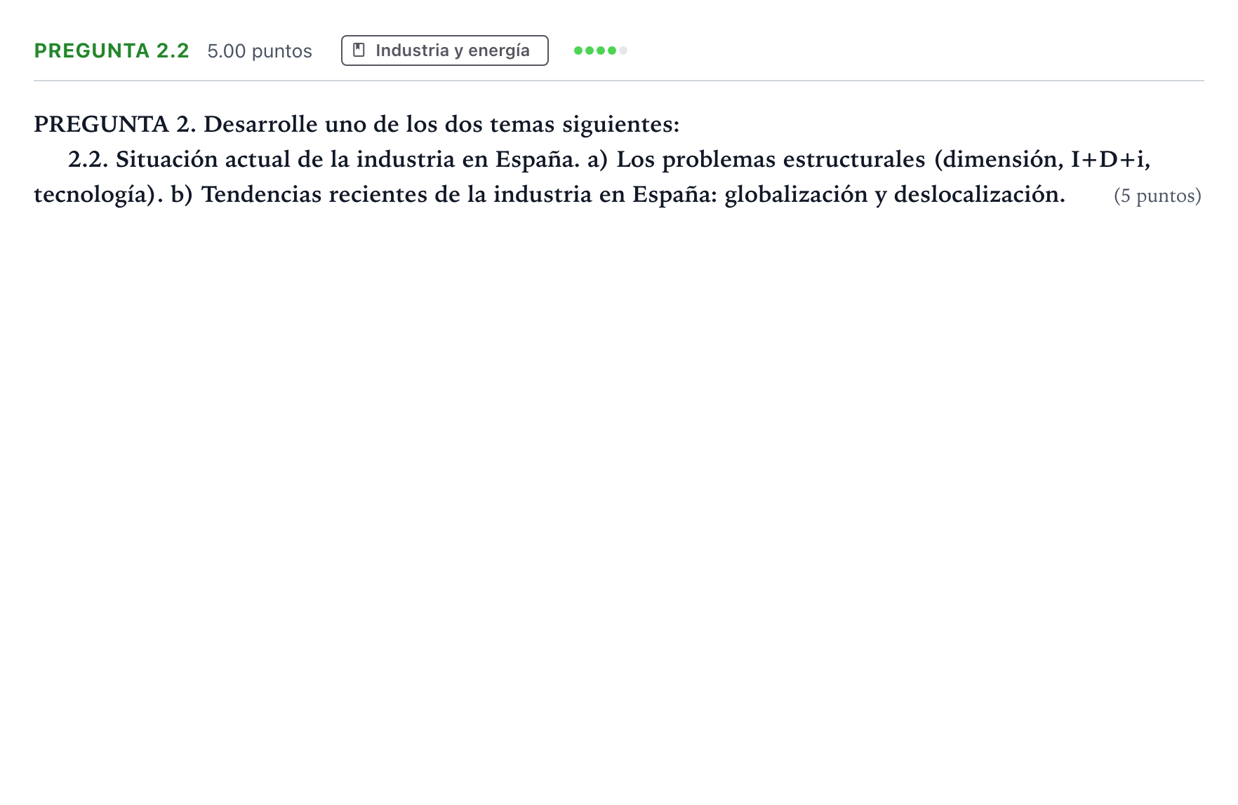 Enunciado: Pregunta 2.2 · Geografía PAU Galicia Ordinaria 2024