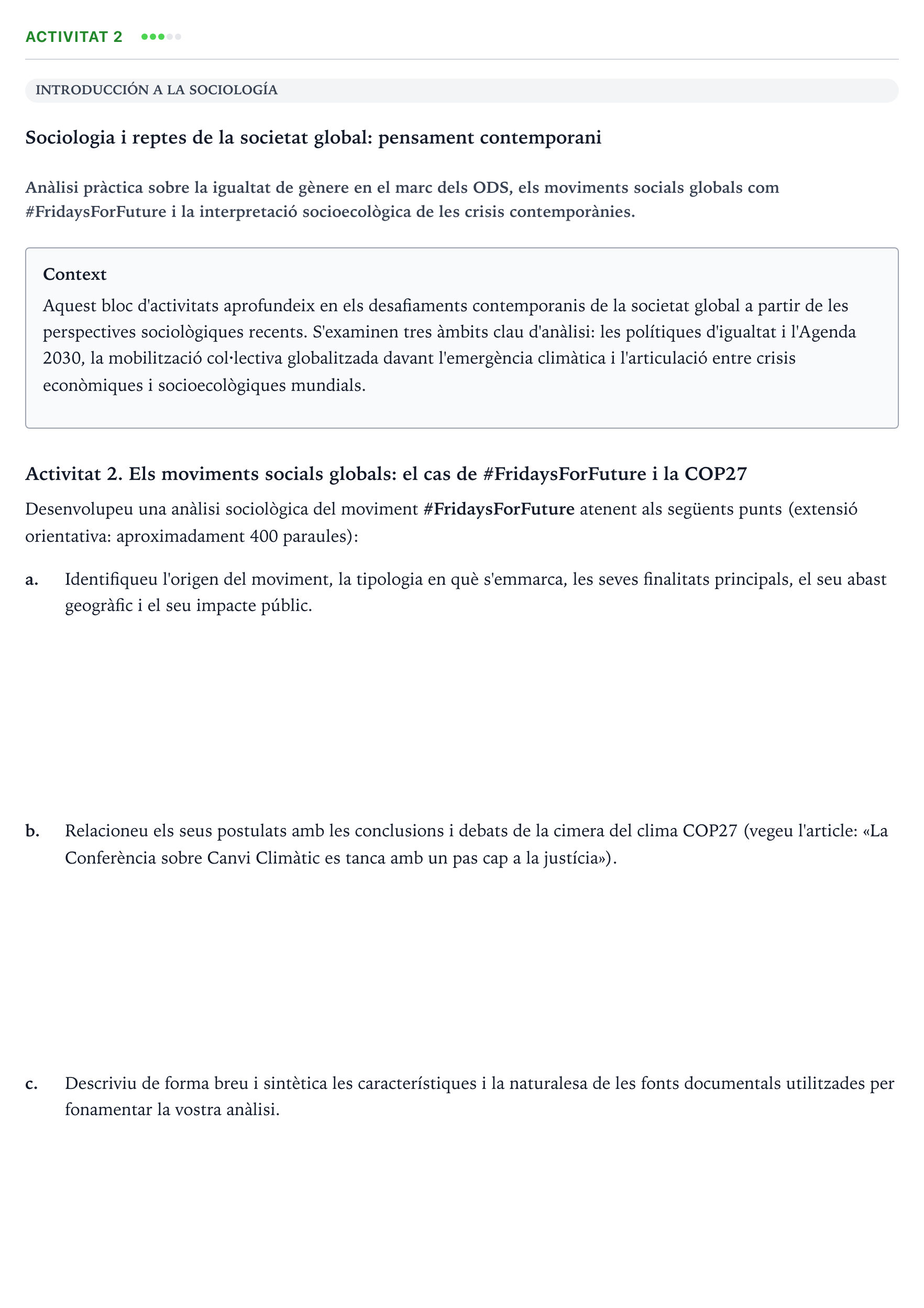 Enunciado: Activitat 2