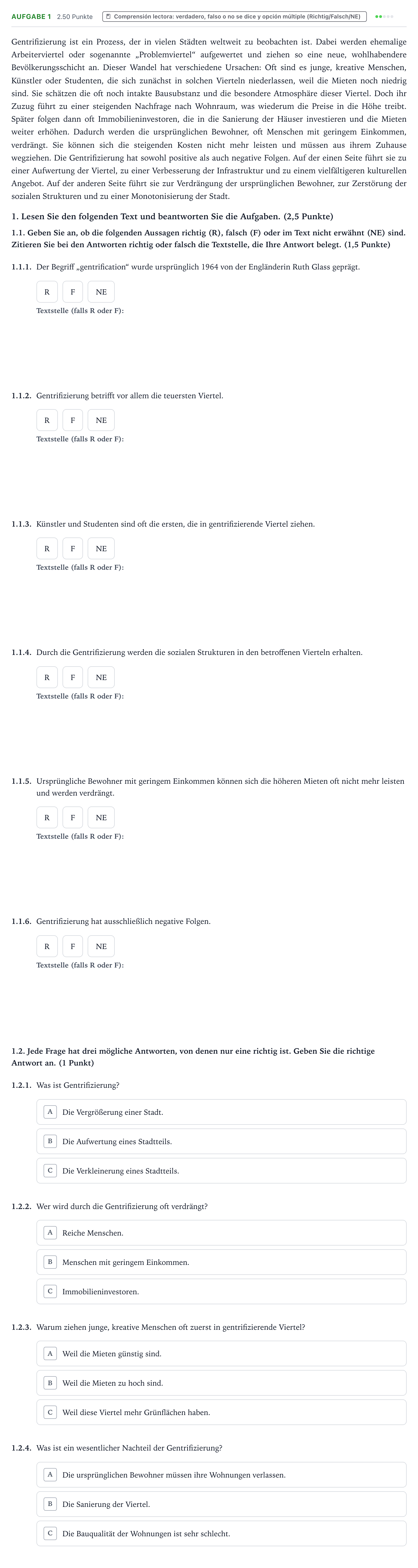 Enunciado: Problema 1 · Alemán PAU Galicia Extraordinaria 2025