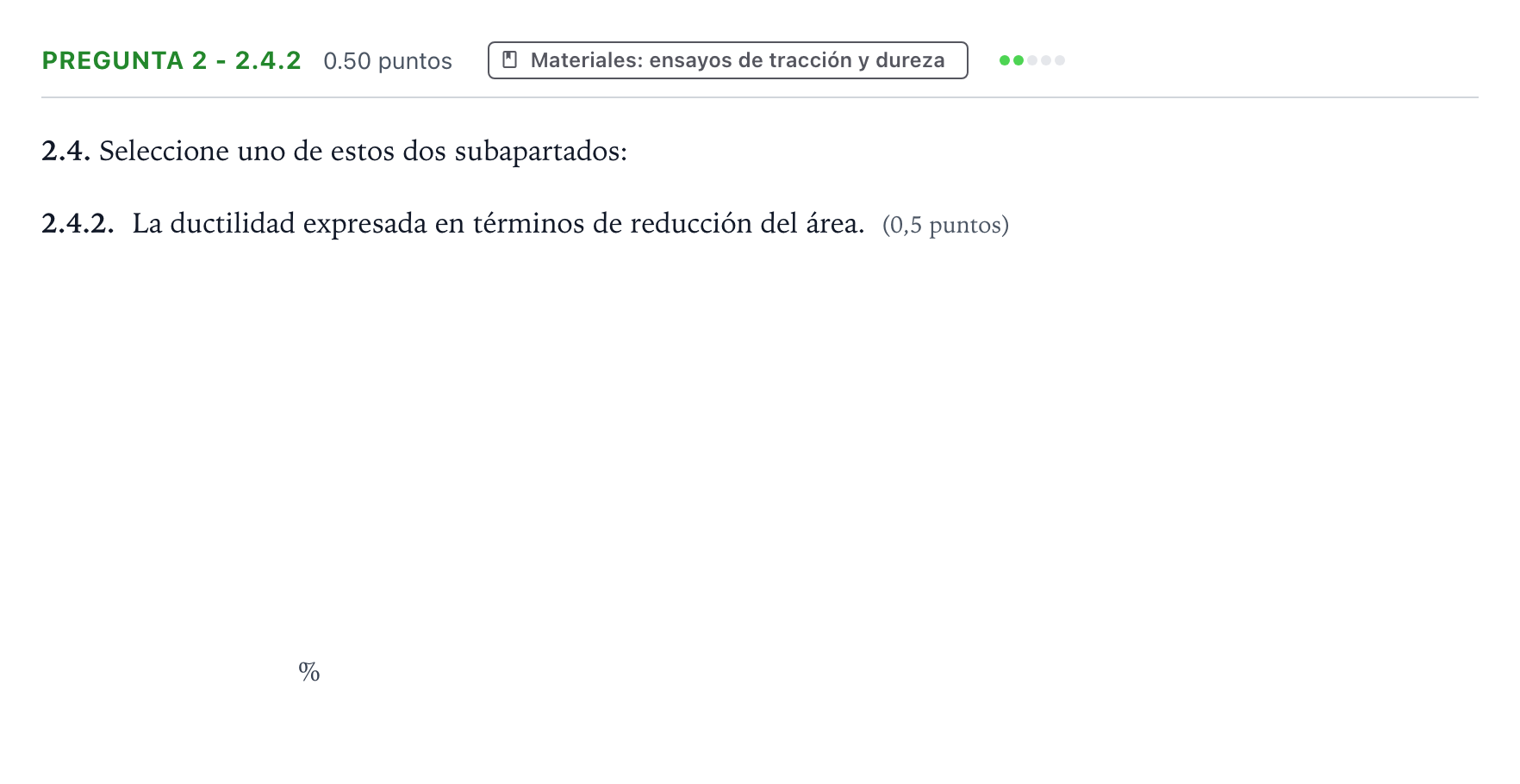 Enunciado: Pregunta 2 - 2.4.2 · Tecnología e Ingeniería II PAU Galicia Extraordinaria 2025