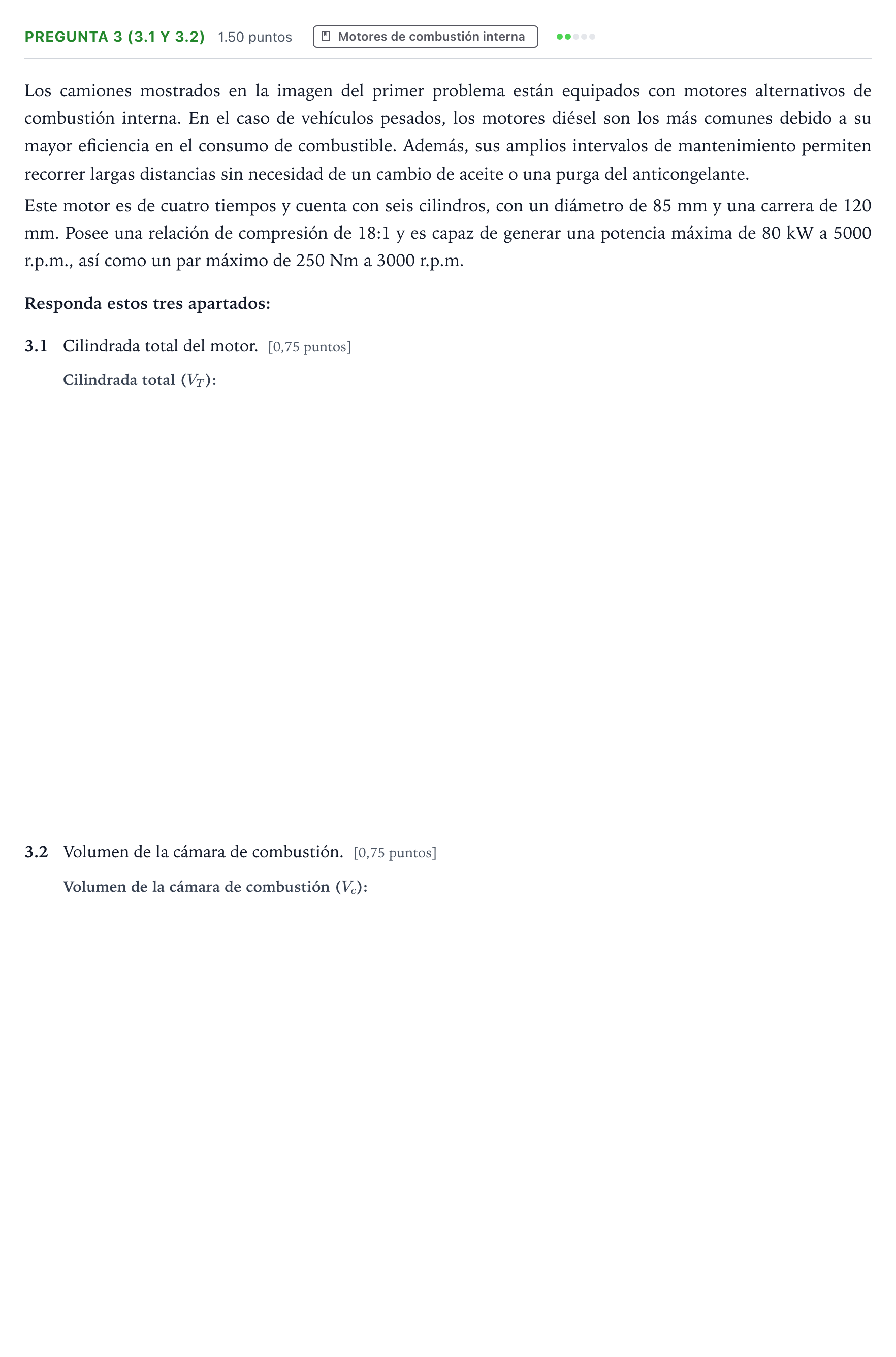 Enunciado: Pregunta 3 (3.1 y 3.2) · Tecnología e Ingeniería II PAU Galicia Ordinaria 2025